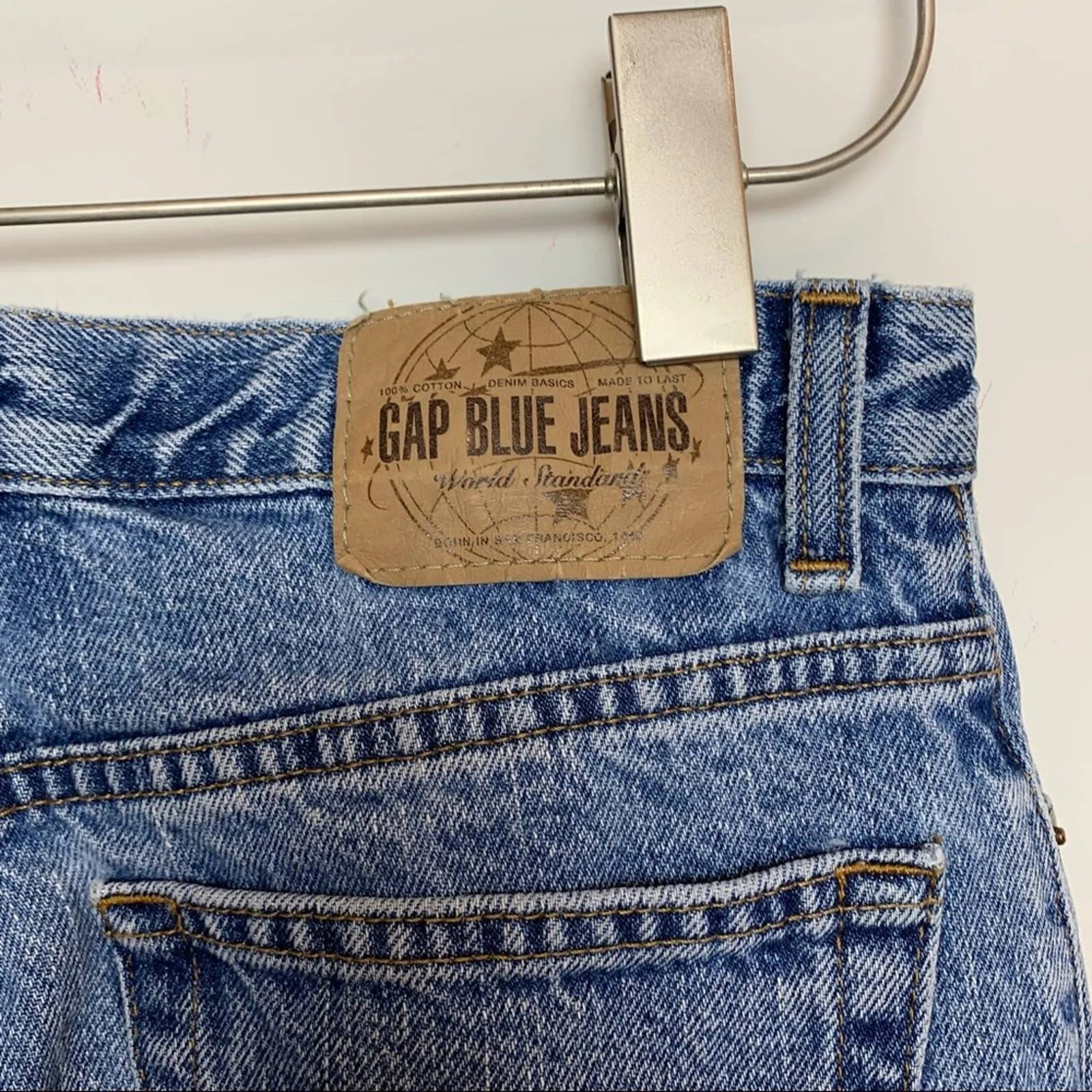 90s Gap Button Fly Mom Jeans Straight Leg 28 Inch Waist