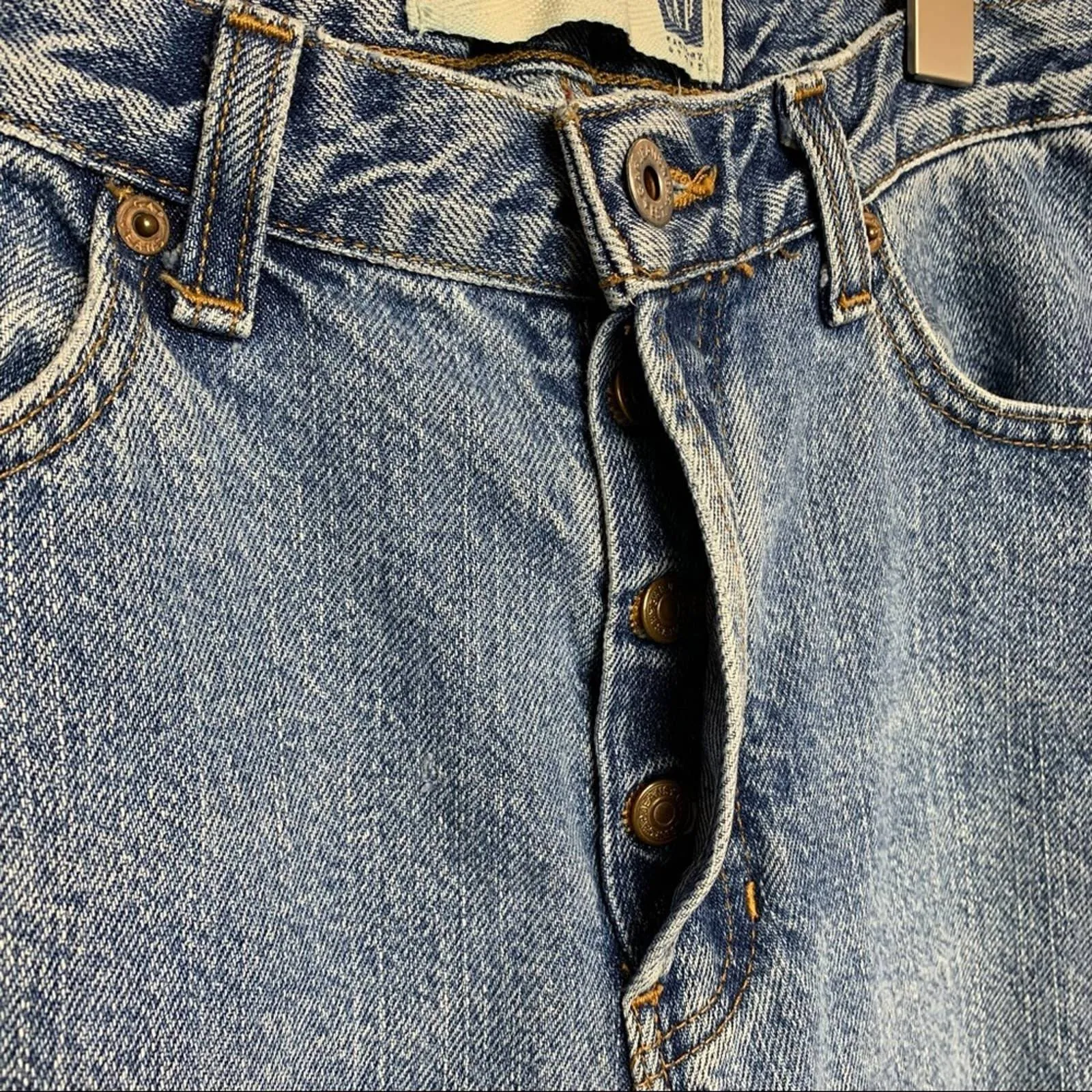 90s Gap Button Fly Mom Jeans Straight Leg 28 Inch Waist