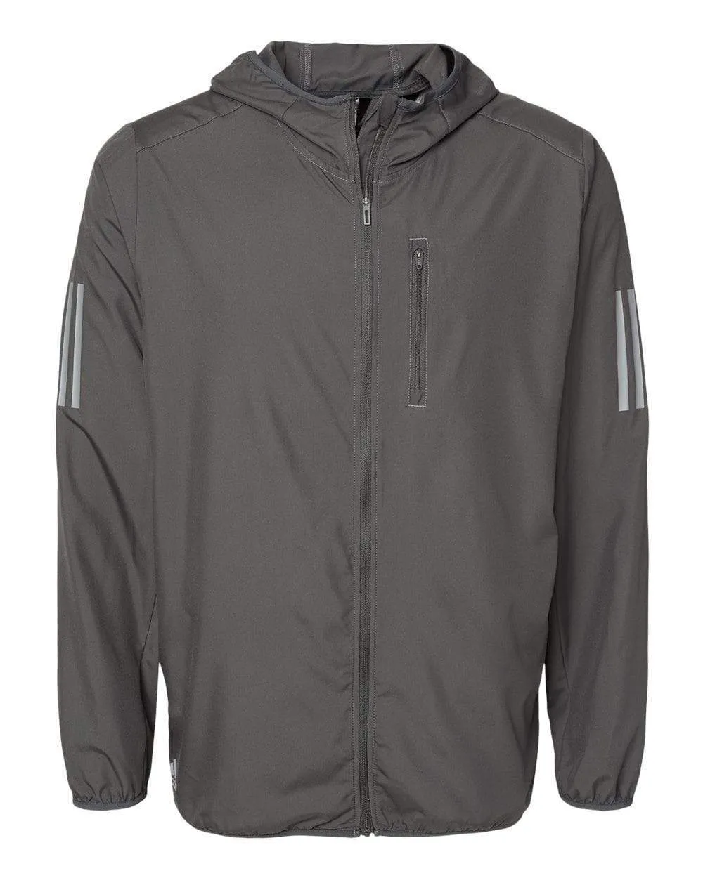 adidas - Men's Hooded Full-Zip Windbreaker