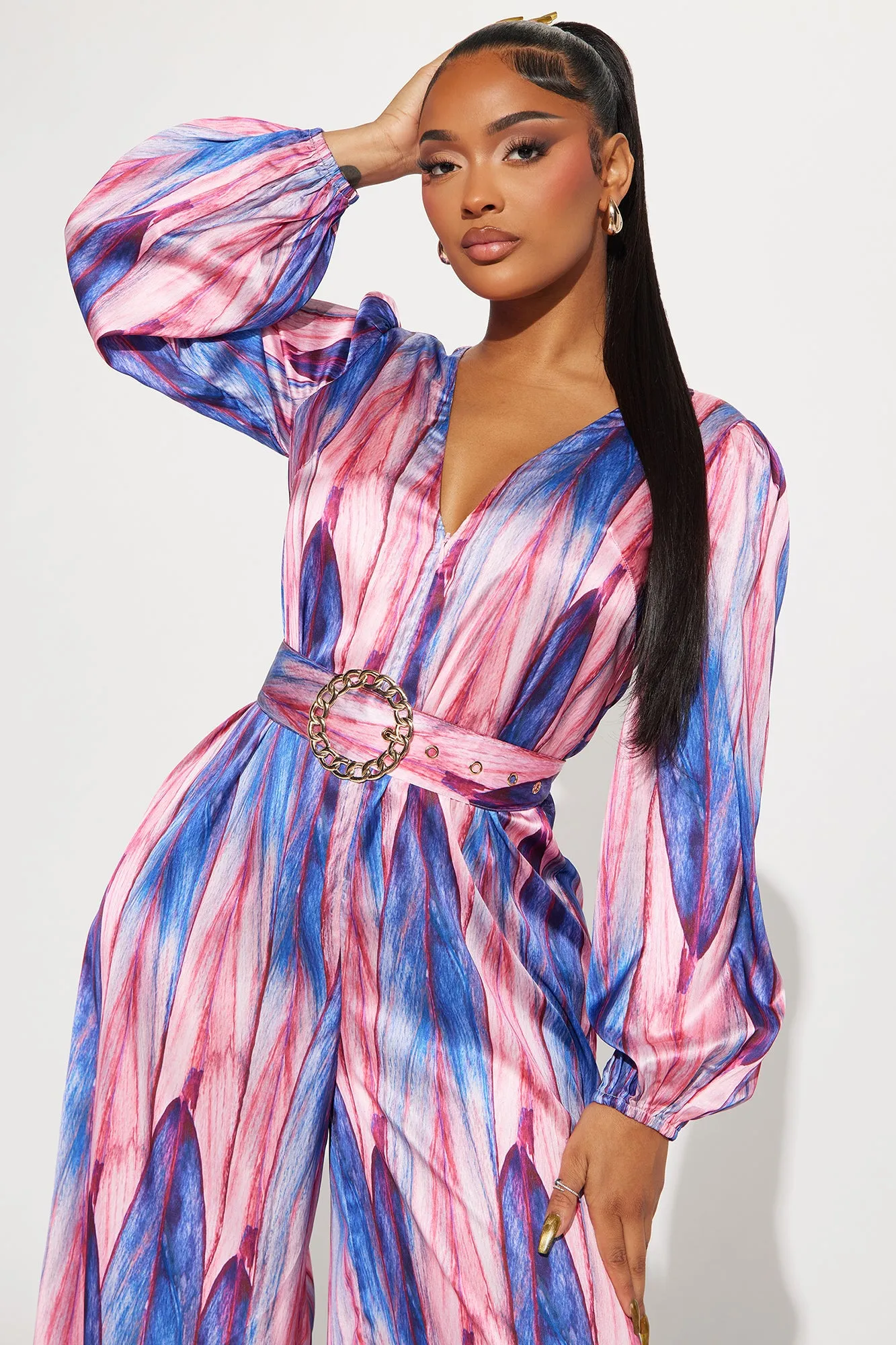 Art Of Love Jumpsuit  - Blue/combo