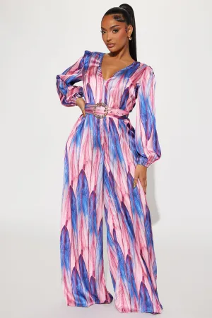 Art Of Love Jumpsuit  - Blue/combo