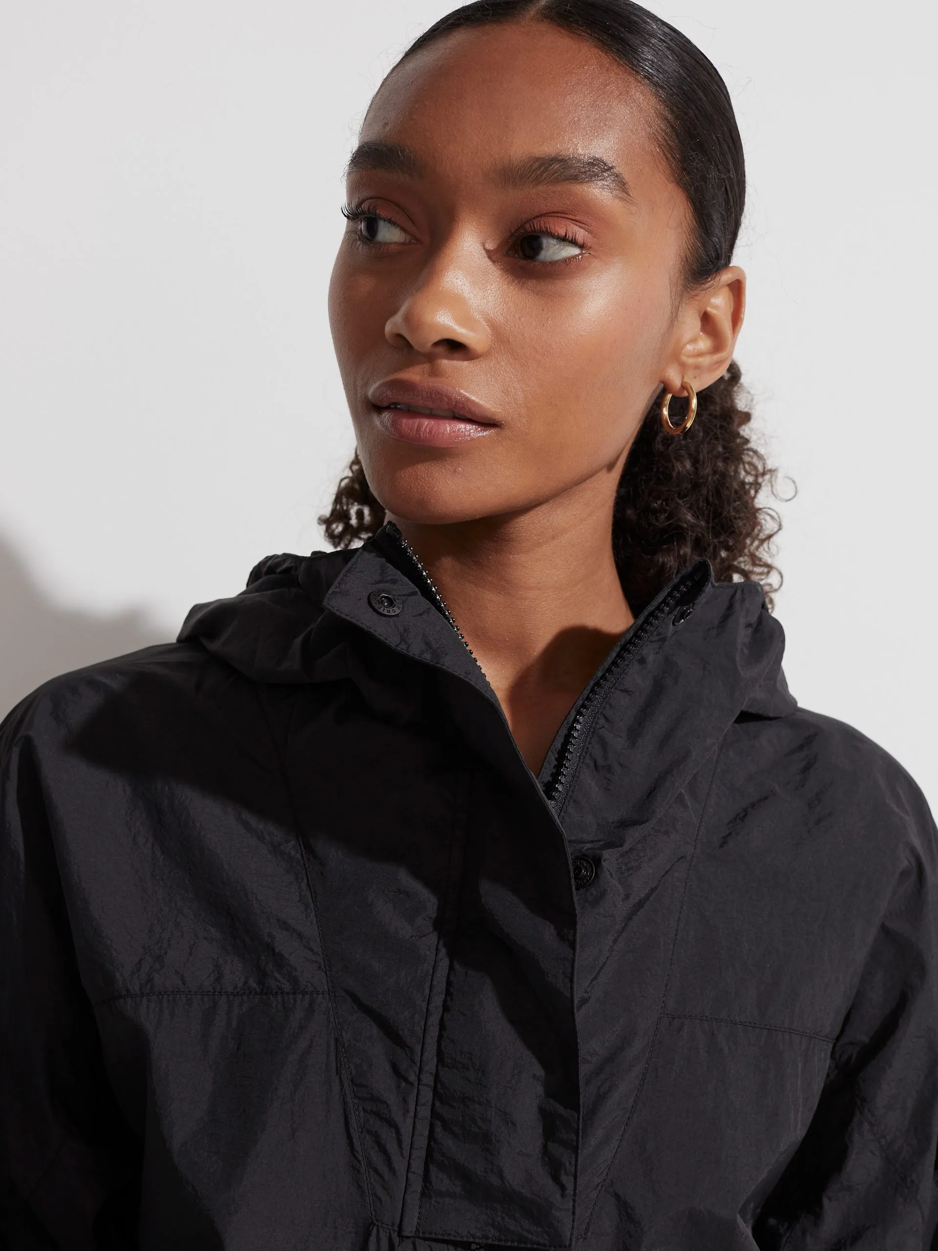 Black Terrace Windbreaker Jacket