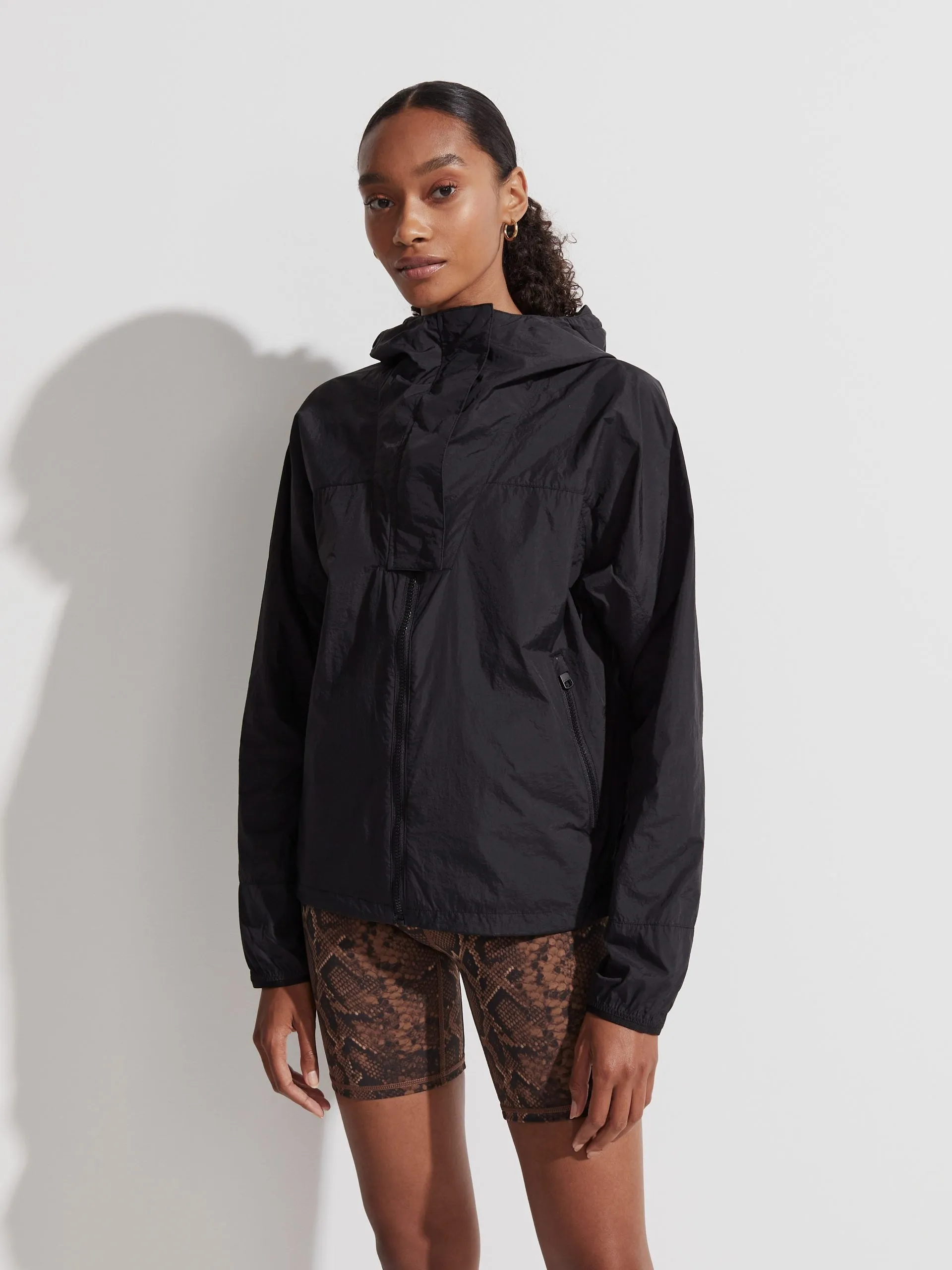 Black Terrace Windbreaker Jacket