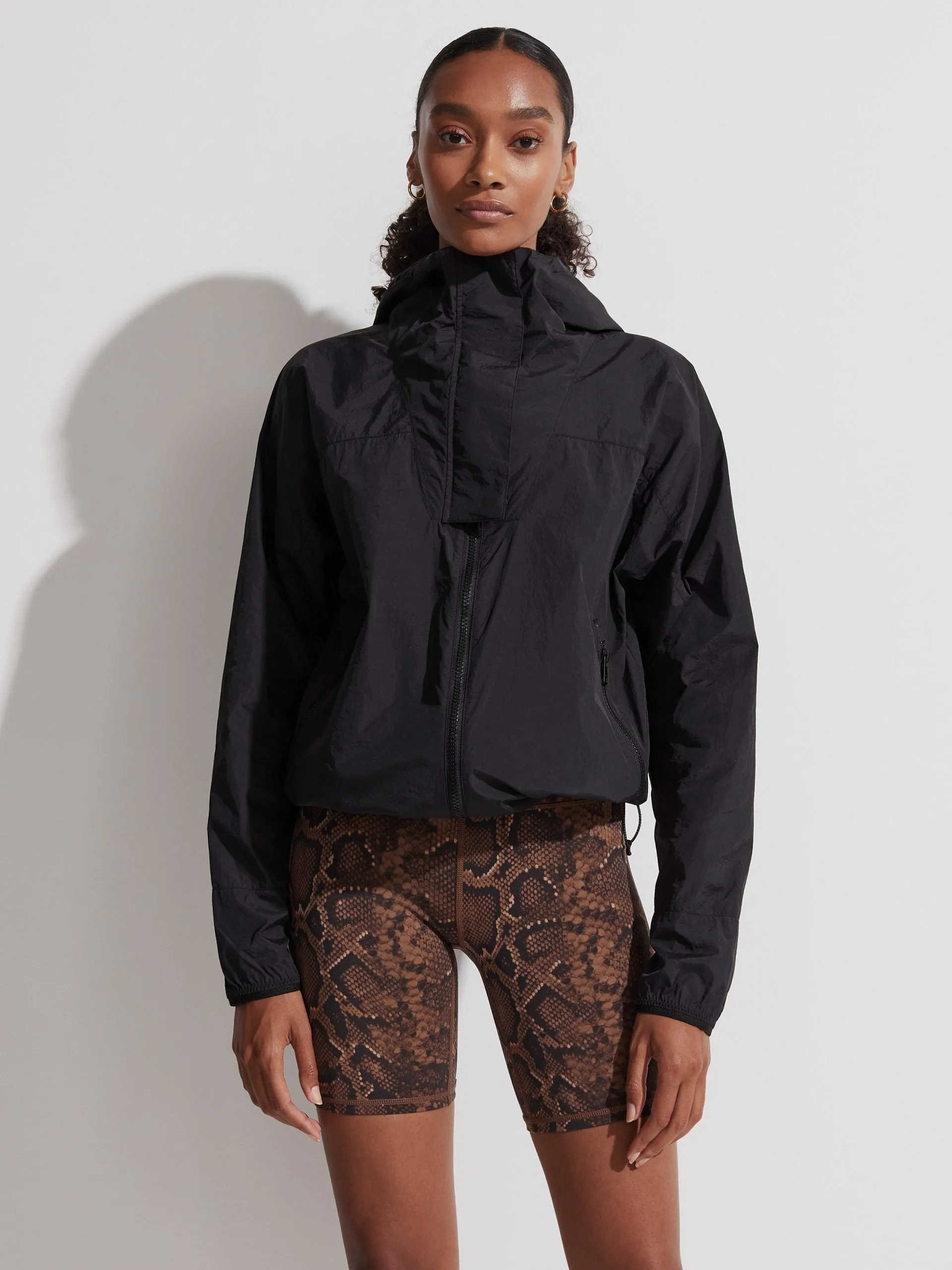 Black Terrace Windbreaker Jacket