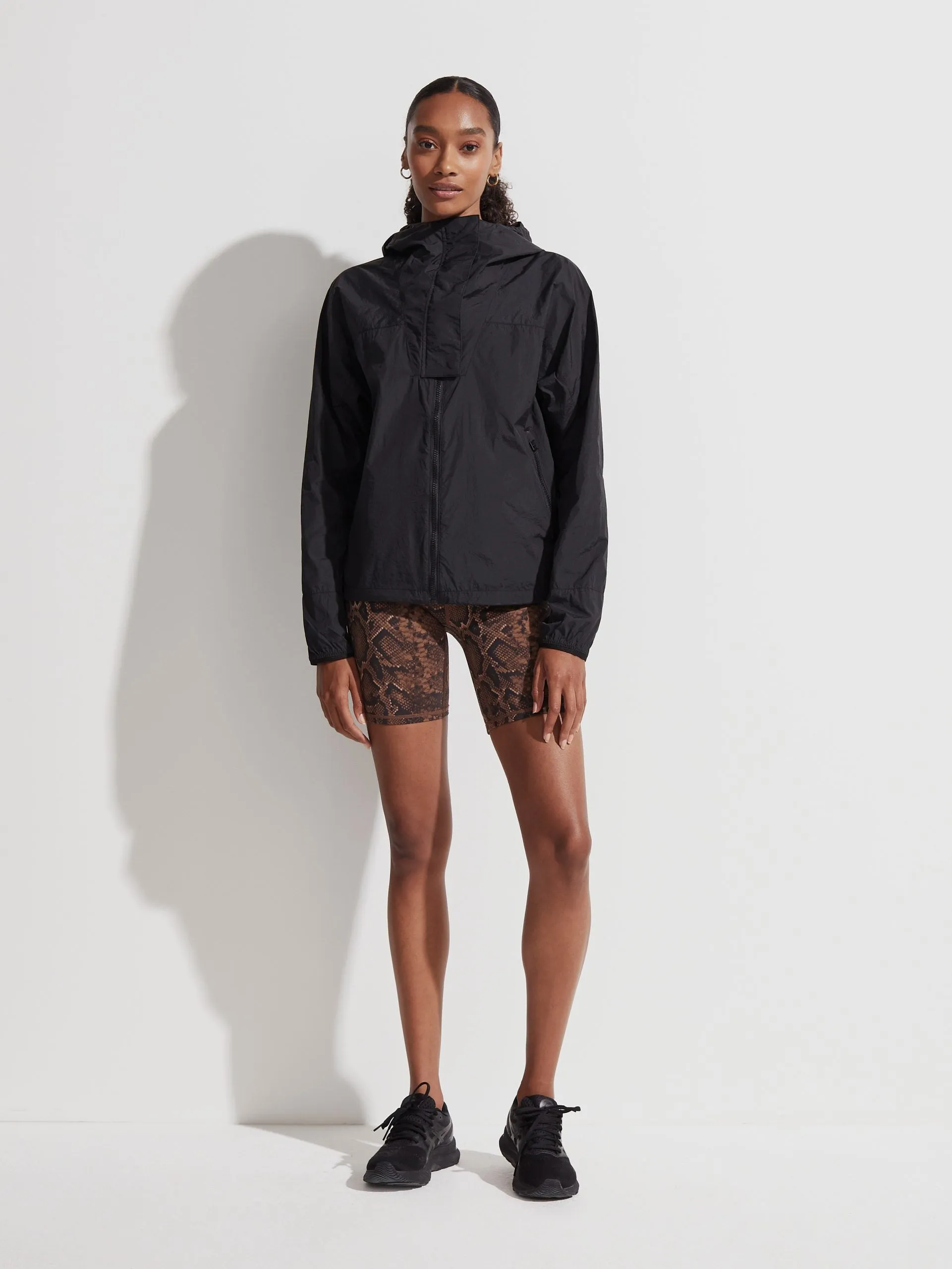 Black Terrace Windbreaker Jacket