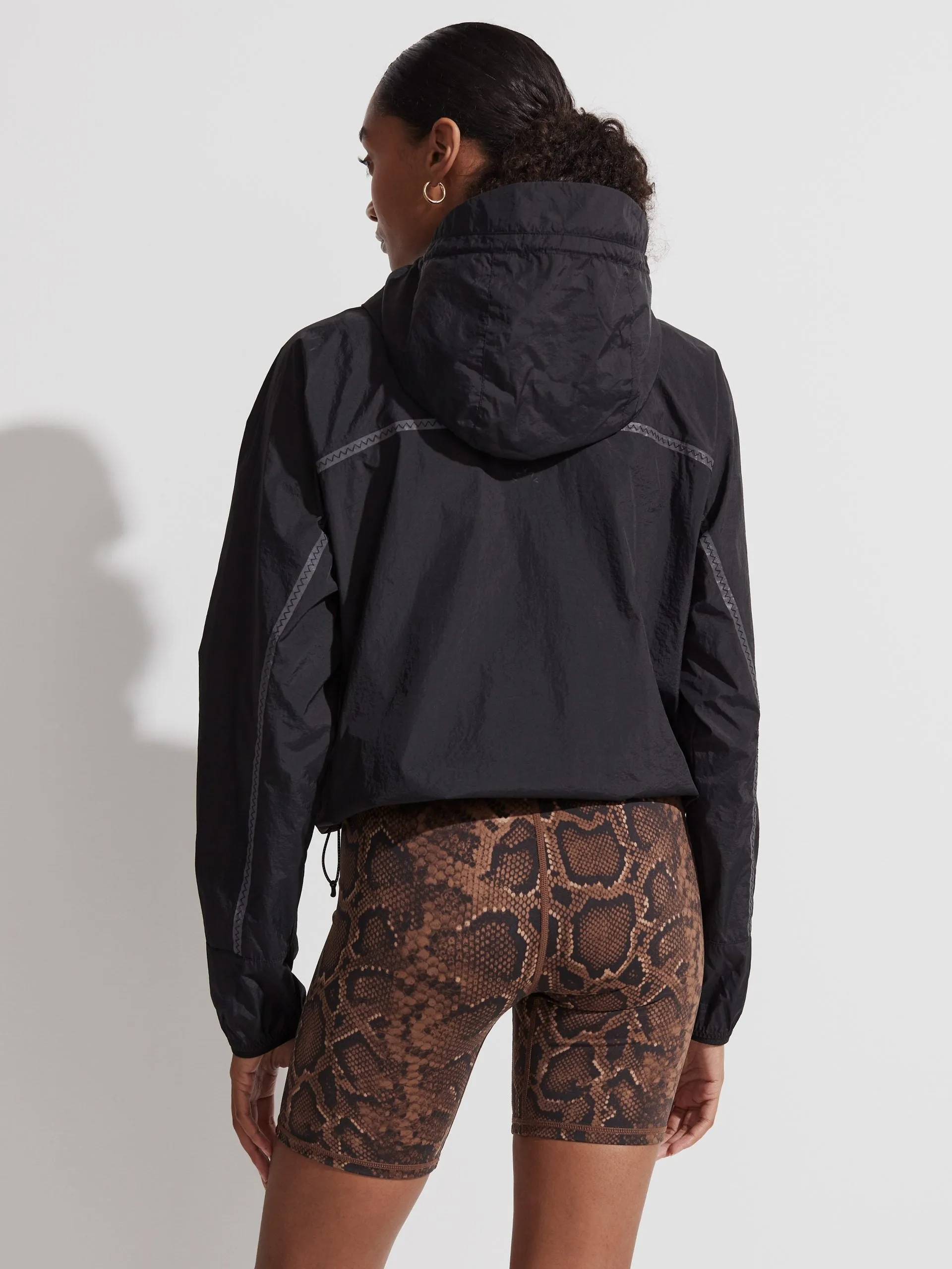 Black Terrace Windbreaker Jacket