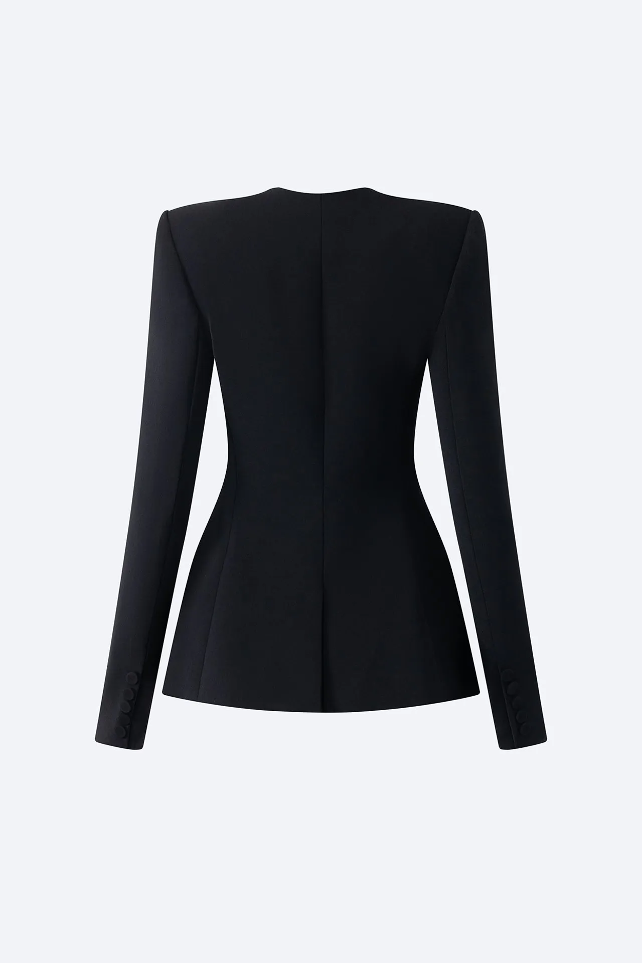 Blazer and A-line Pleated Skirt