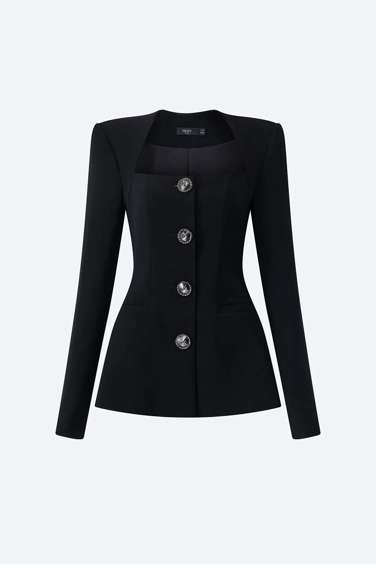Blazer and A-line Pleated Skirt