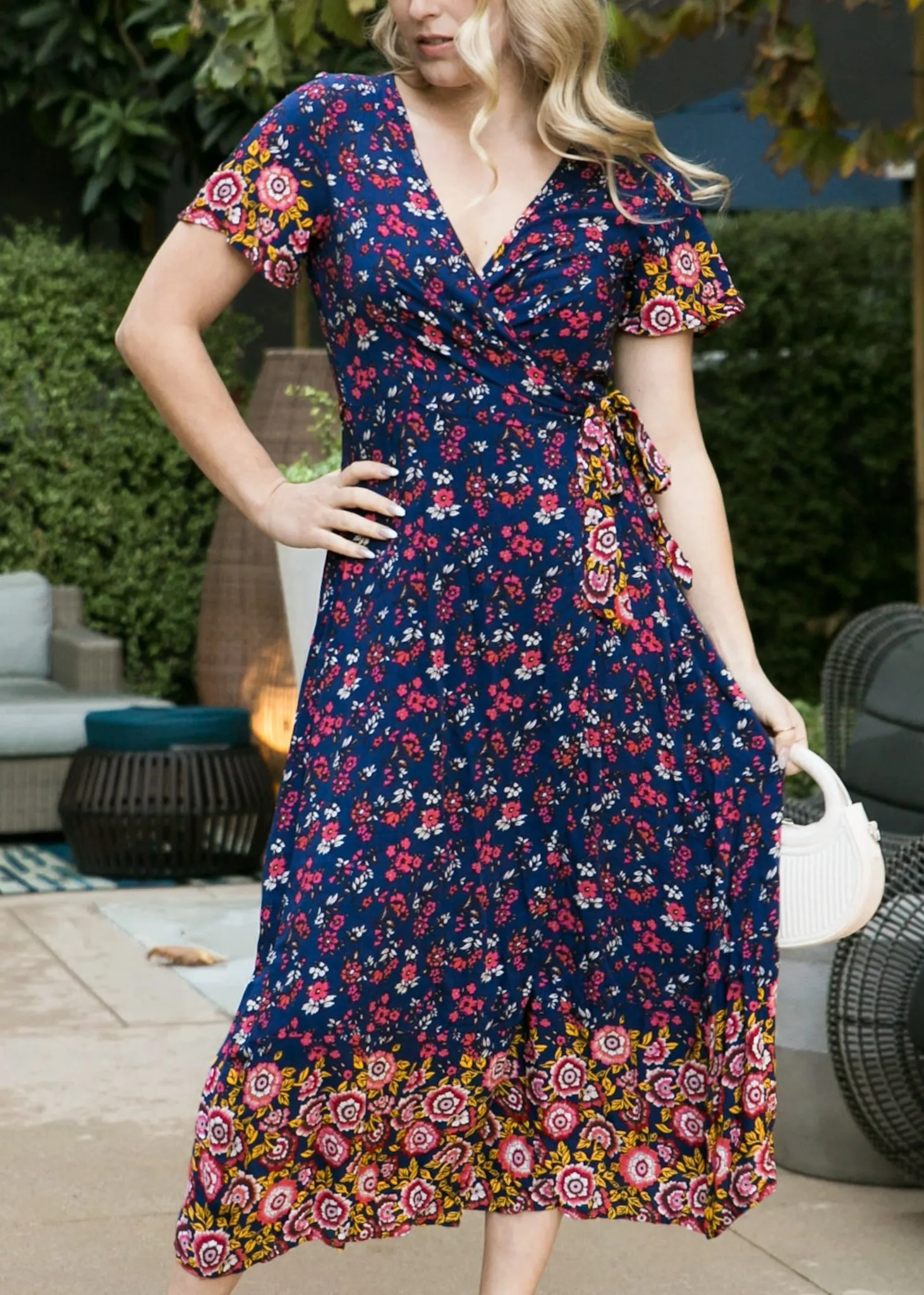Boho Side Wrap Paradise Dress