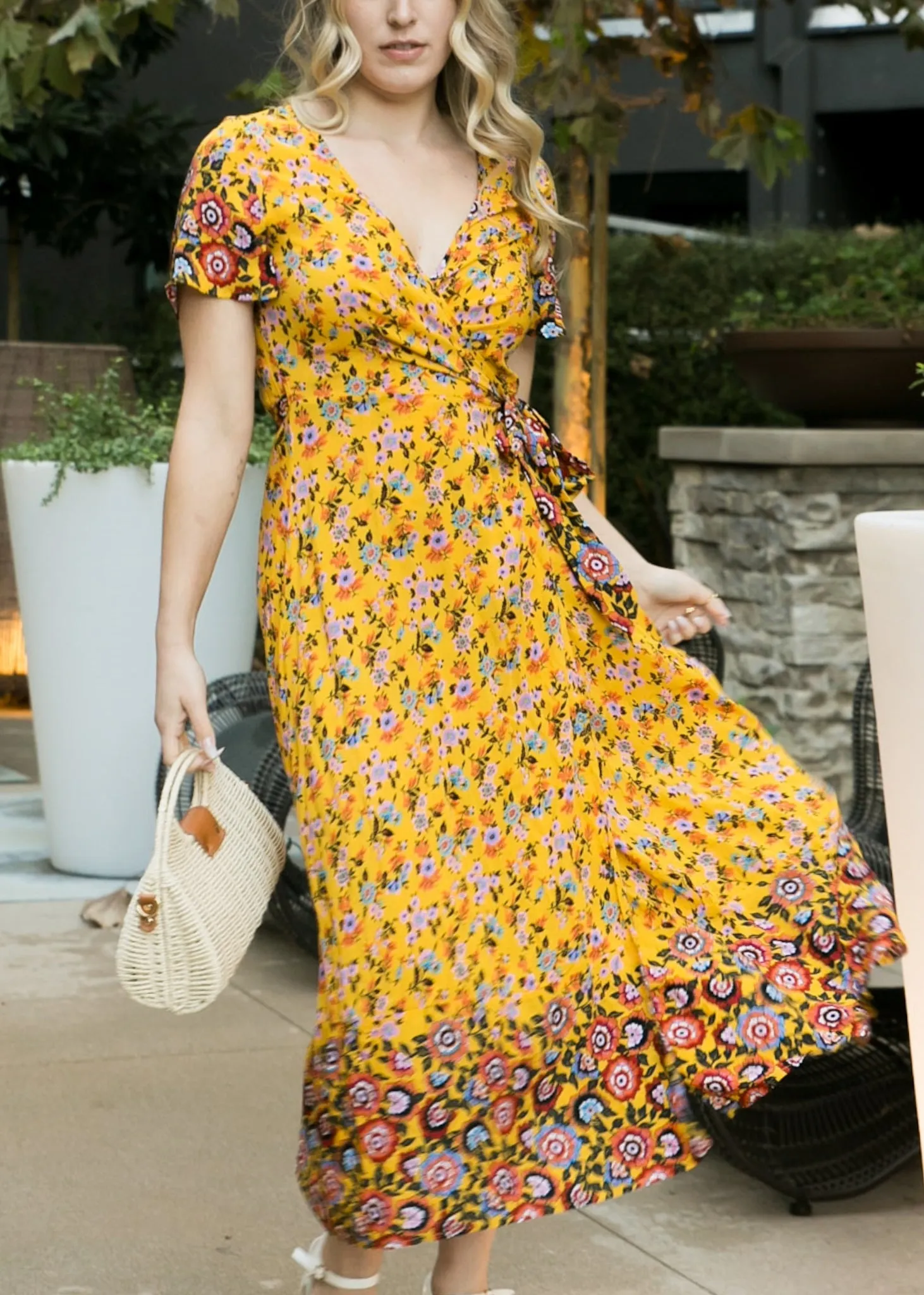 Boho Side Wrap Paradise Dress