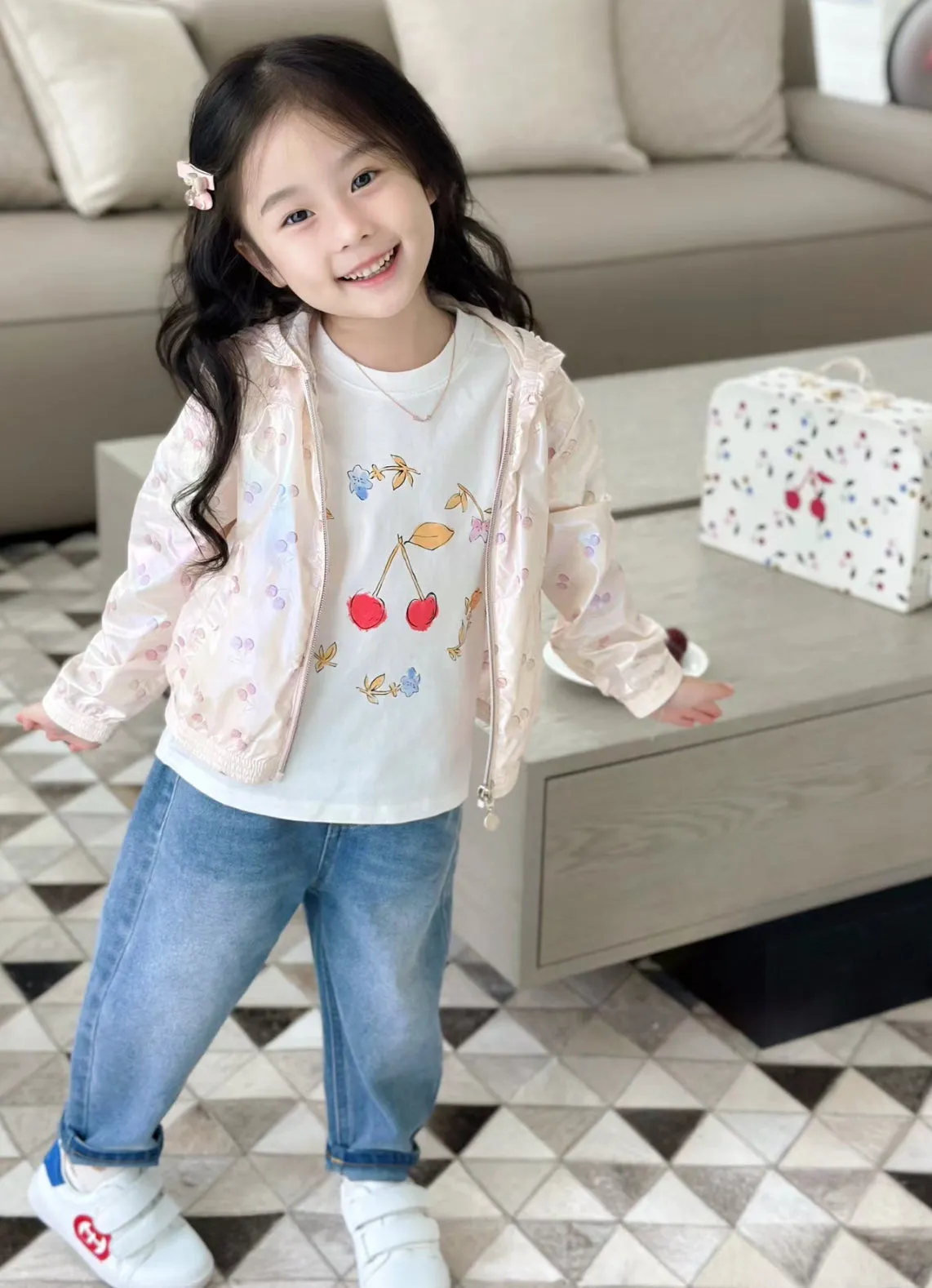 Bonpoint Gytha Windbreaker light pink