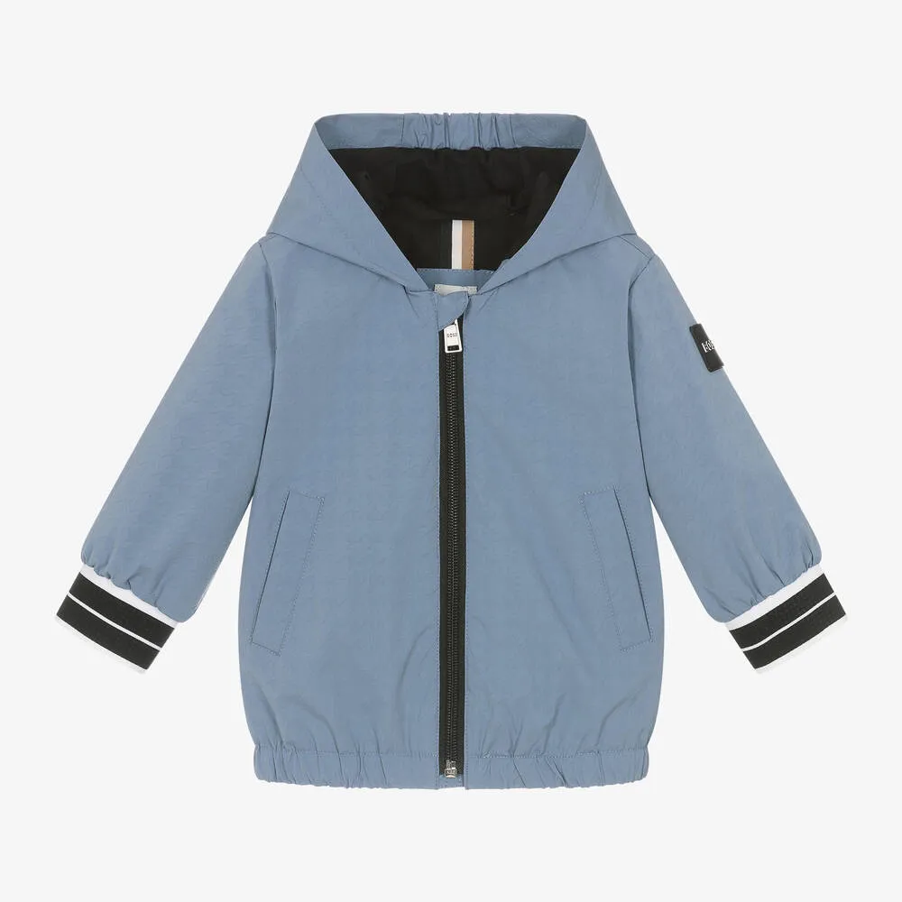 Boss Boys Blue Windbreaker Jacket