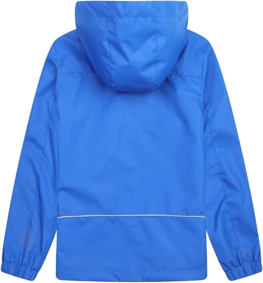 Boys Girls Rain Jacket Hooded Windbreaker Lightweight Waterproof Raincoat for Kids