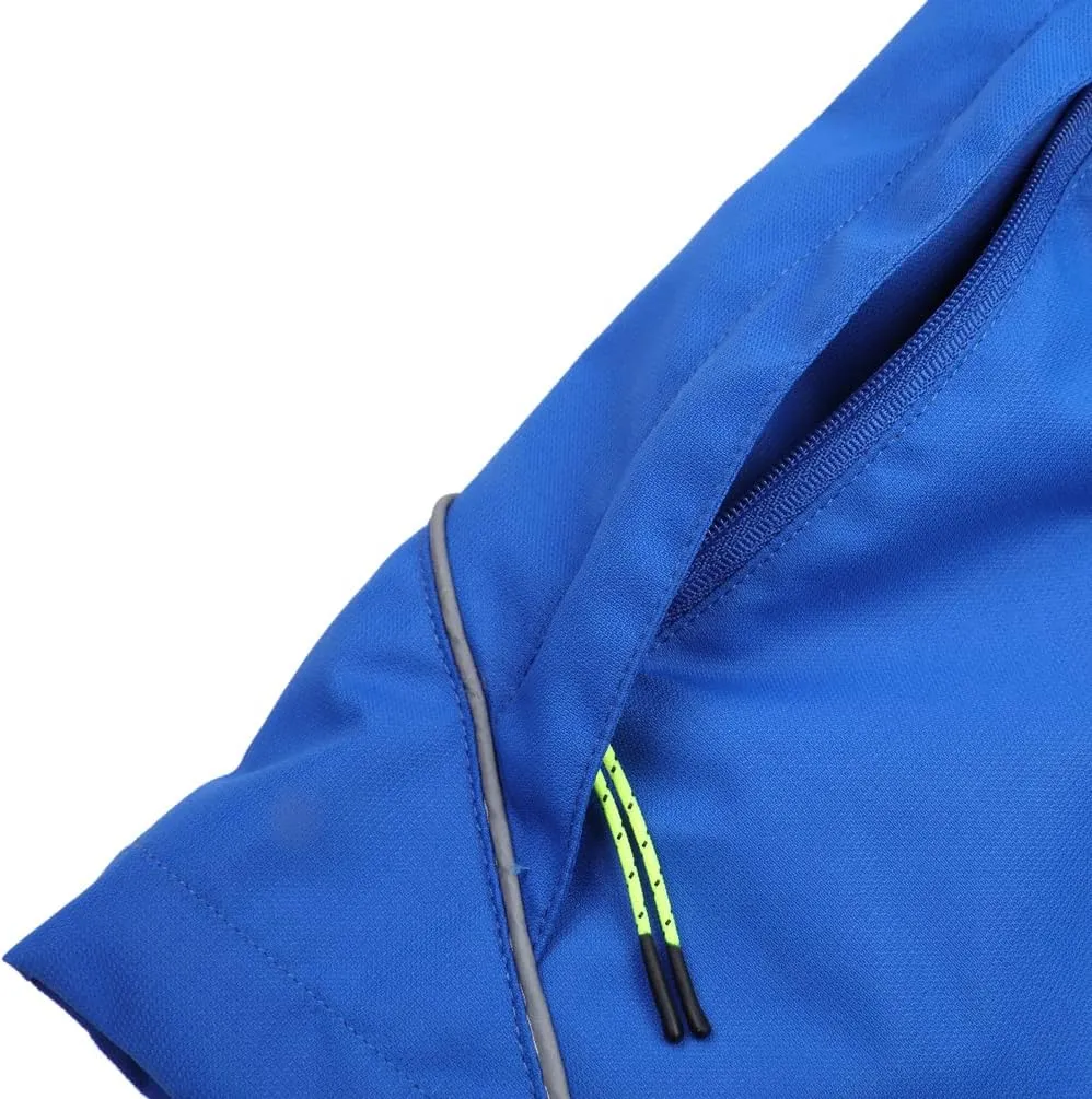 Boys Girls Rain Jacket Hooded Windbreaker Lightweight Waterproof Raincoat for Kids