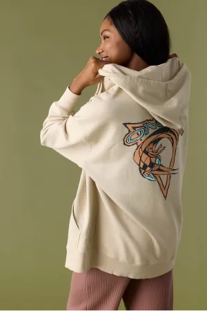 BYRON HOODED OVERSIZED FIT ZIP FLEECE JACKET BYRON HOODED OVERSIZED FIT ZIP FLEECE JACKET