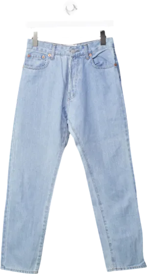 Casasola Blue High Waist Mom Jeans UK 8