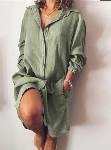 Casual Shirt Tunic dress