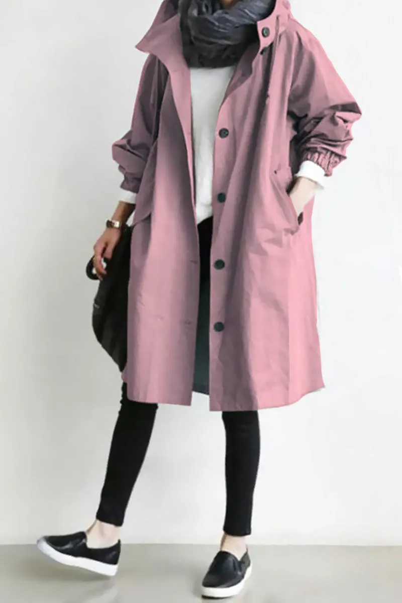 CELESTE™ - Water Resistant Oversized Hooded Windbreaker Rain Jacket