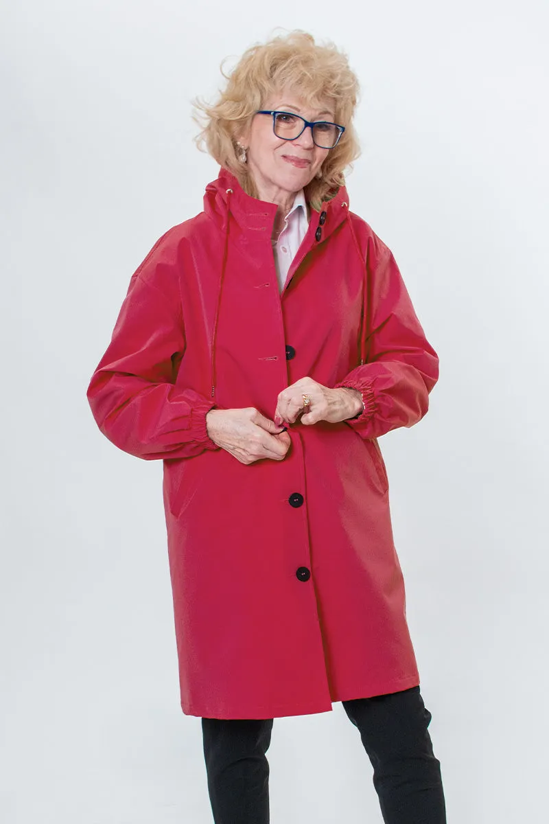 CELESTE™ - Water Resistant Oversized Hooded Windbreaker Rain Jacket