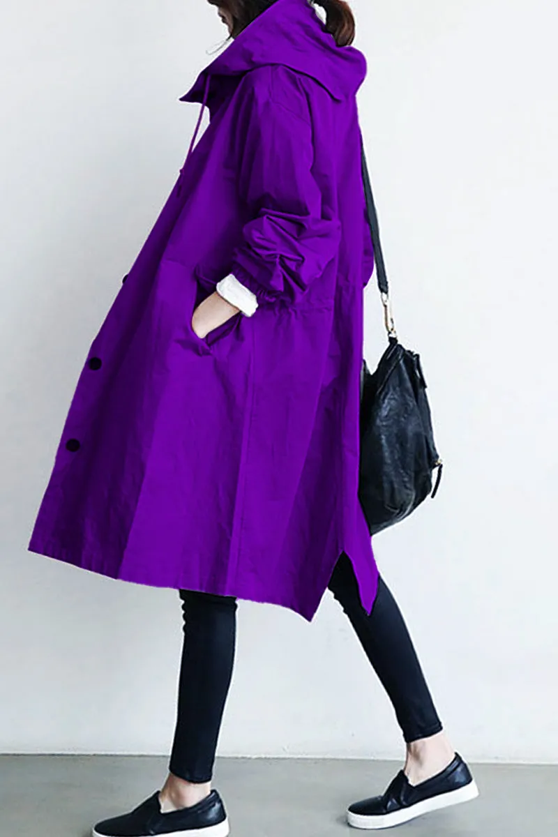CELESTE™ - Water Resistant Oversized Hooded Windbreaker Rain Jacket