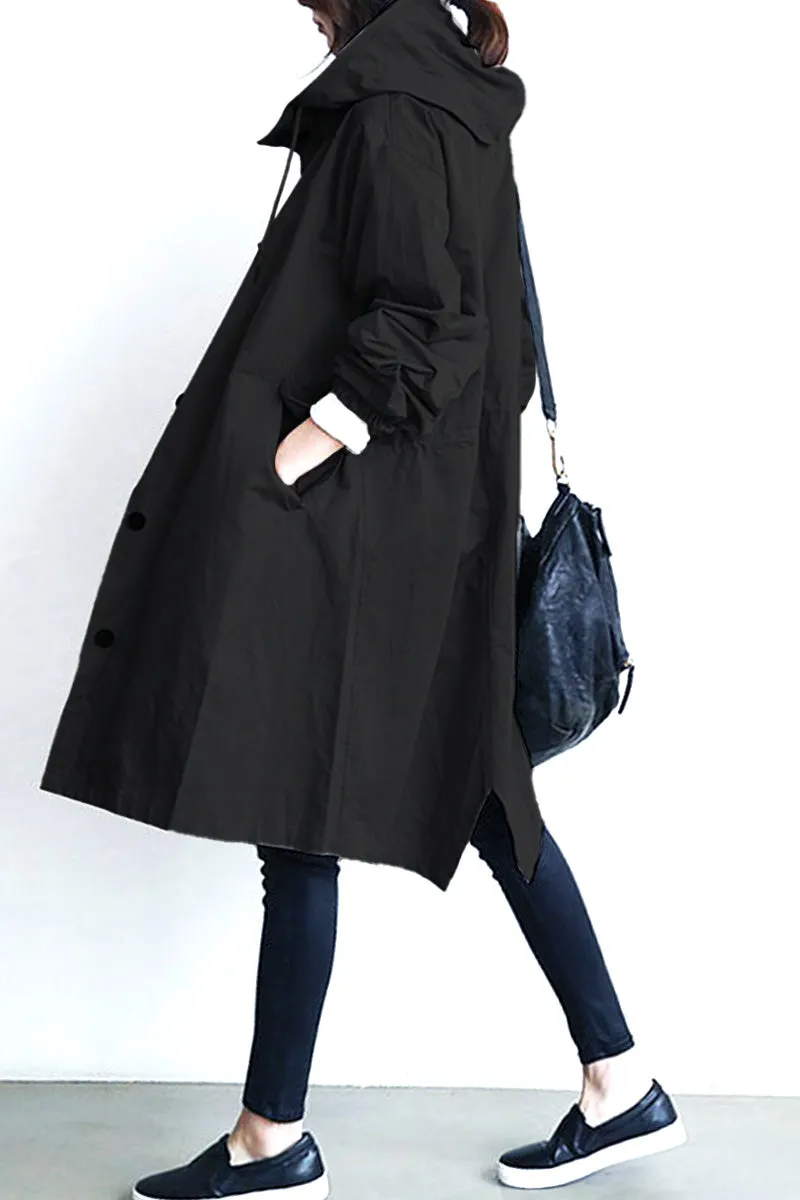 CELESTE™ - Water Resistant Oversized Hooded Windbreaker Rain Jacket