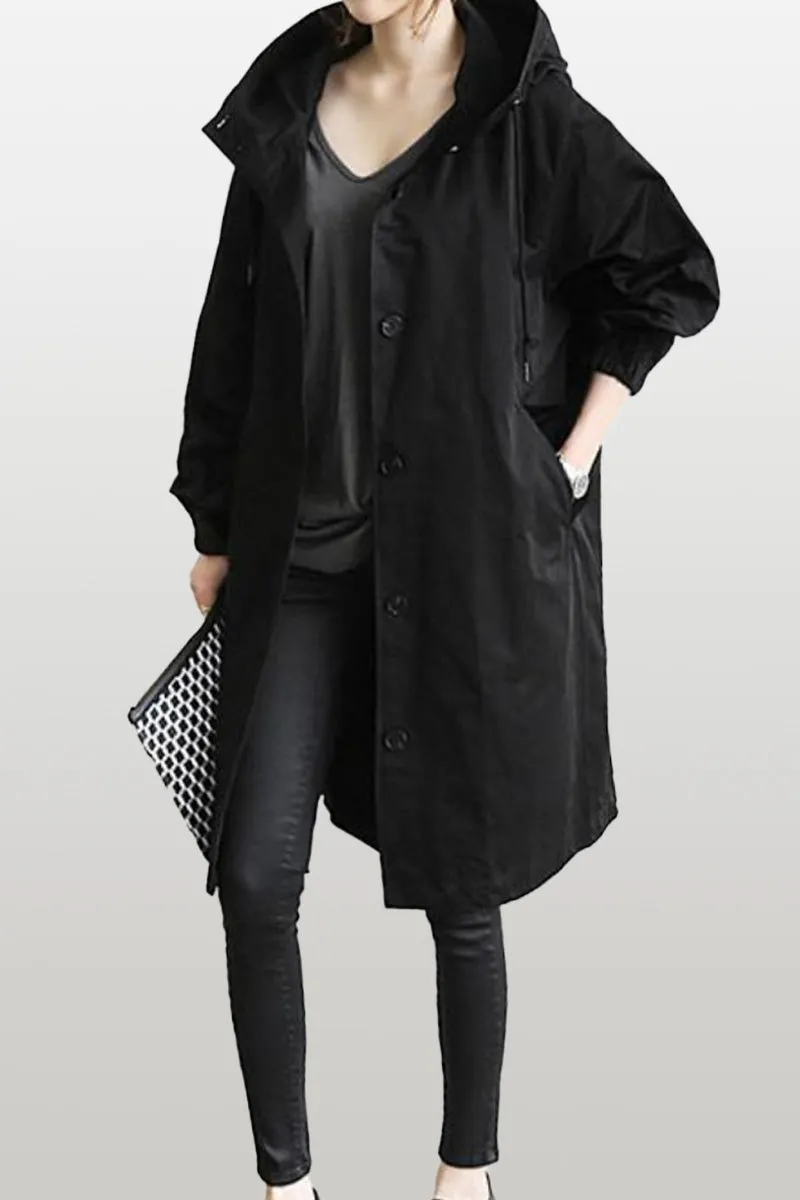 CELESTE™ - Water Resistant Oversized Hooded Windbreaker Rain Jacket