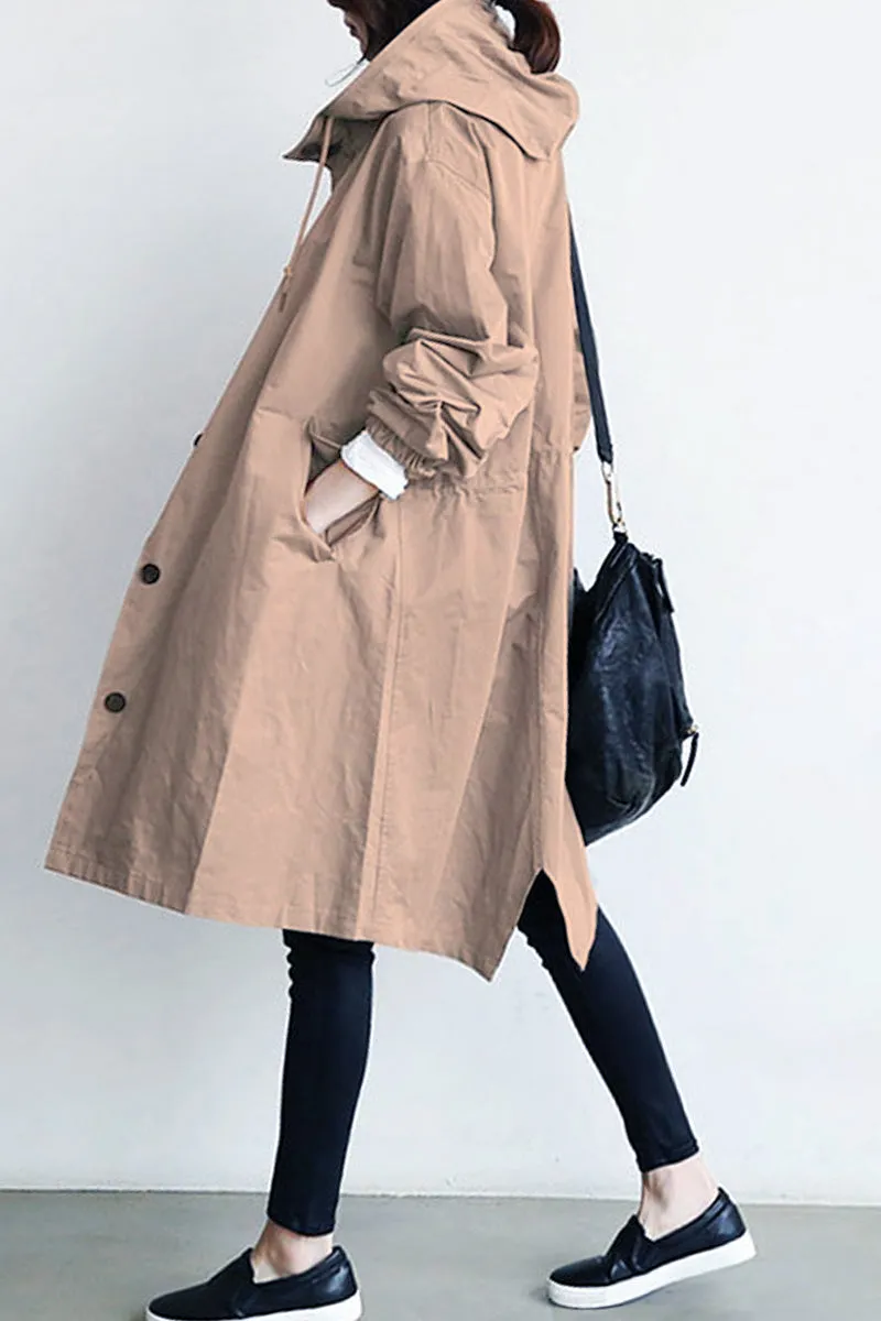 CELESTE™ - Water Resistant Oversized Hooded Windbreaker Rain Jacket