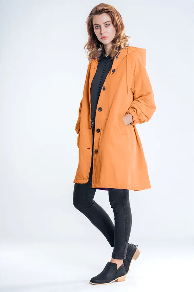 CELESTE™ - Water Resistant Oversized Hooded Windbreaker Rain Jacket