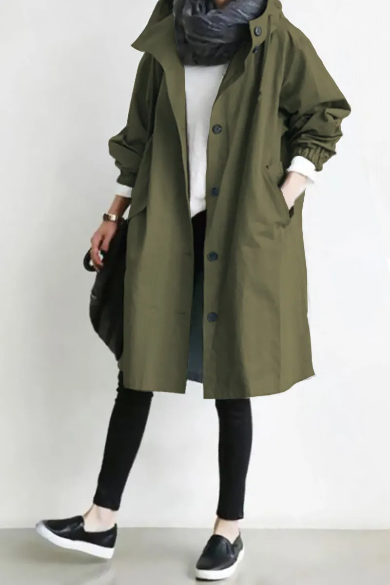 CELESTE™ - Water Resistant Oversized Hooded Windbreaker Rain Jacket