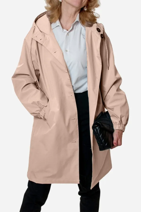 CELESTE™ - Water Resistant Oversized Hooded Windbreaker Rain Jacket