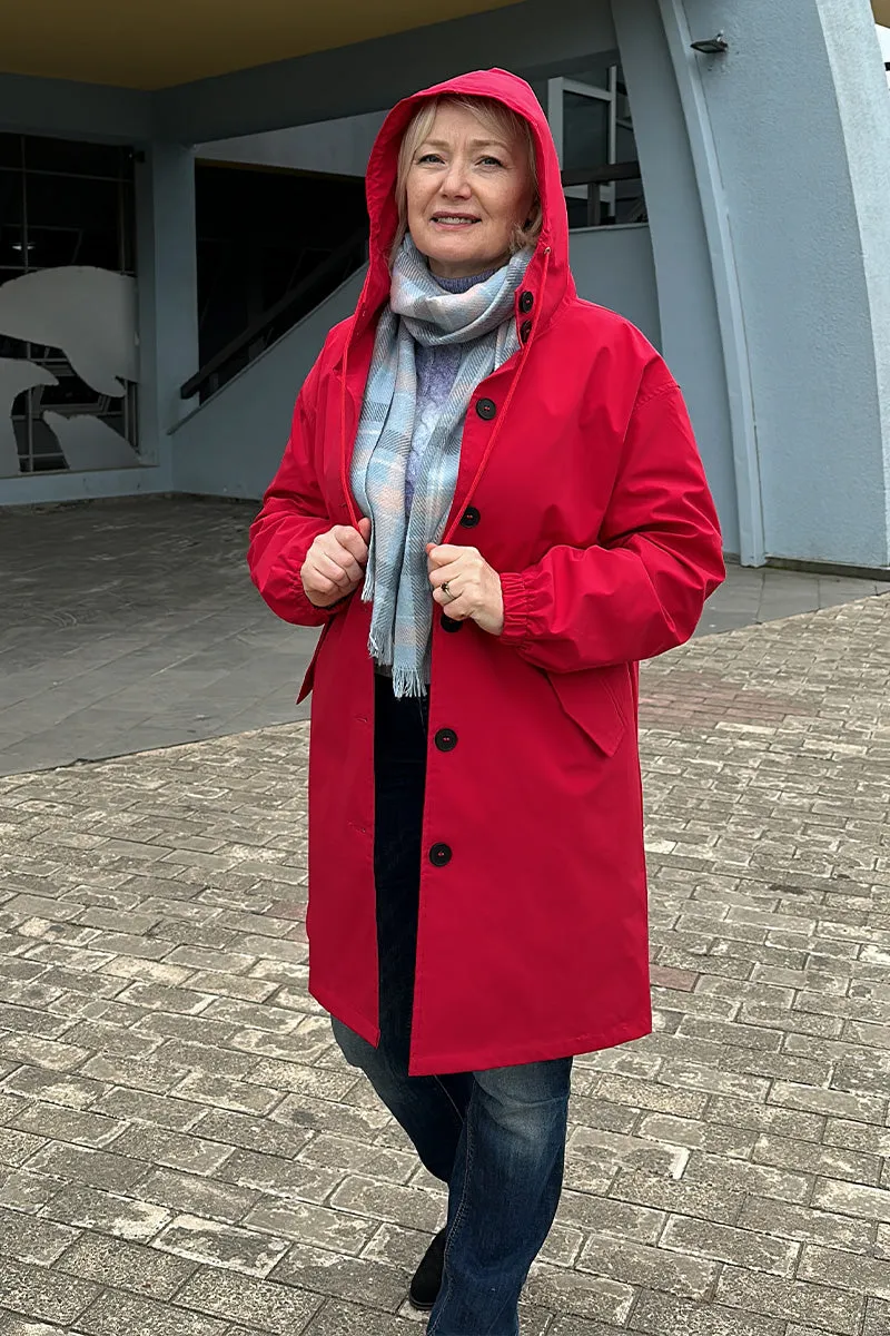 CELESTE™ - Water Resistant Oversized Hooded Windbreaker Rain Jacket