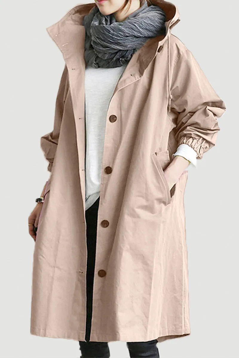 CELESTE™ - Water Resistant Oversized Hooded Windbreaker Rain Jacket