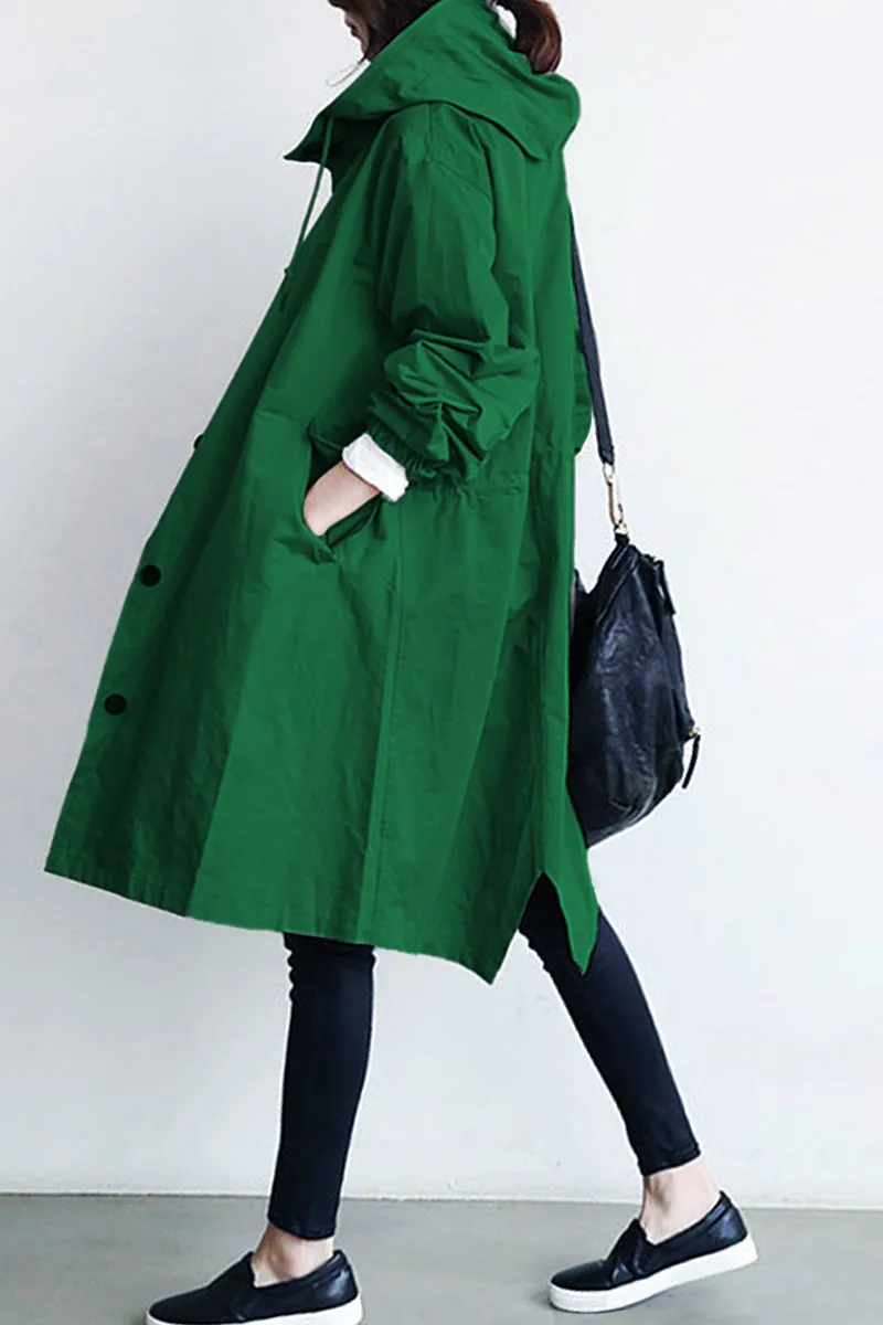 CELESTE™ - Water Resistant Oversized Hooded Windbreaker Rain Jacket