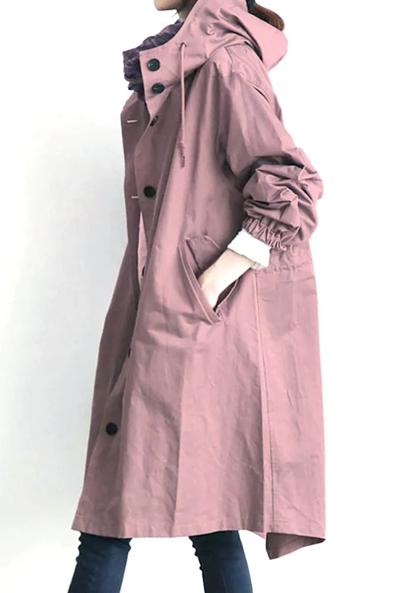CELESTE™ - Water Resistant Oversized Hooded Windbreaker Rain Jacket