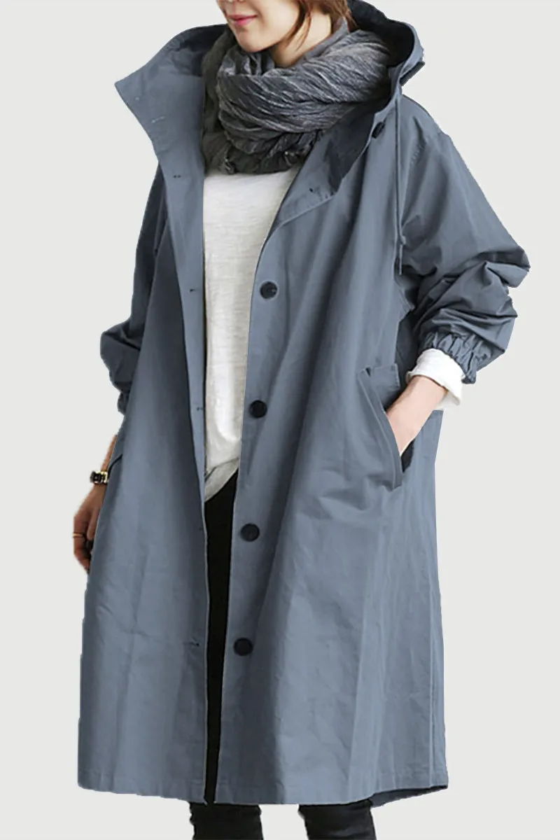 CELESTE™ - Water Resistant Oversized Hooded Windbreaker Rain Jacket