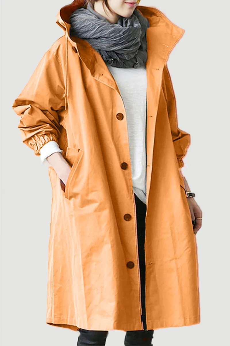 CELESTE™ - Water Resistant Oversized Hooded Windbreaker Rain Jacket