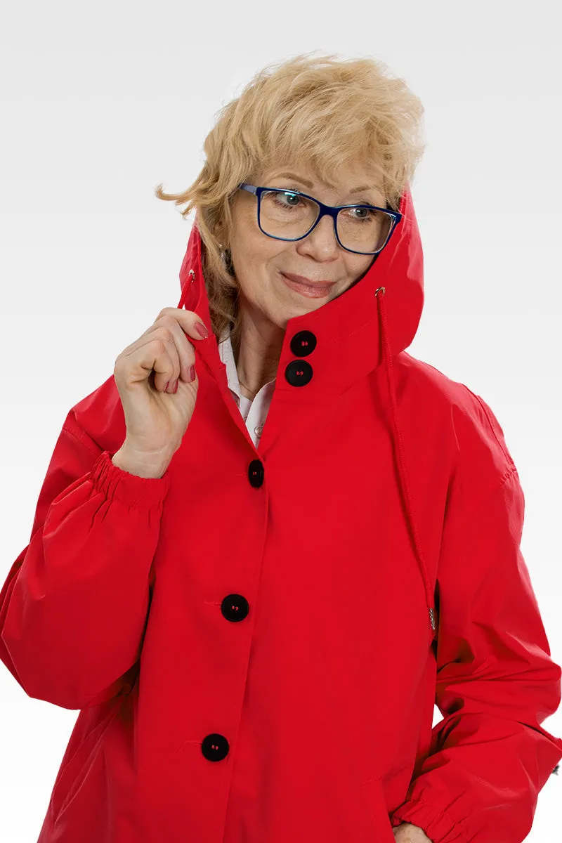 CELESTE™ - Water Resistant Oversized Hooded Windbreaker Rain Jacket