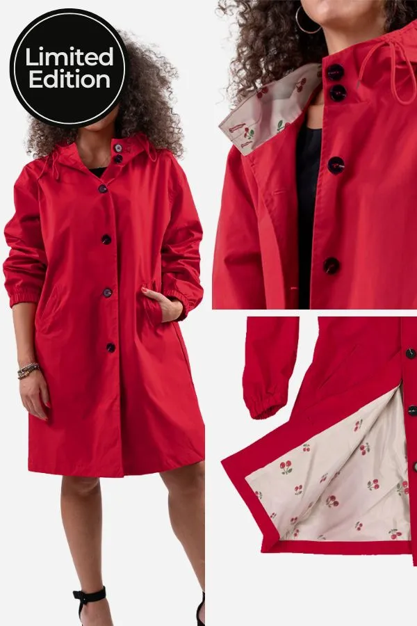 CELESTE™ - Water Resistant Oversized Hooded Windbreaker Rain Jacket