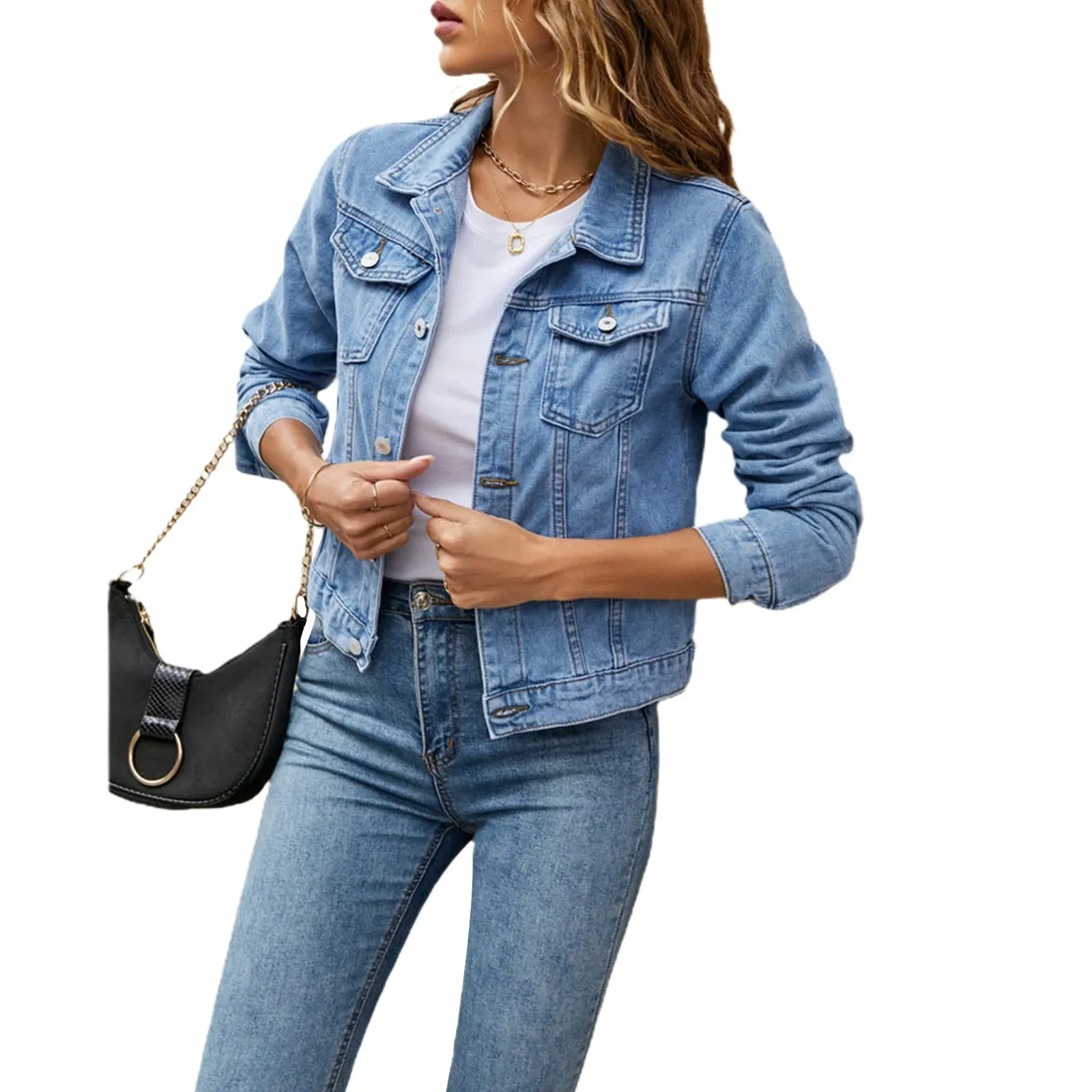 Chic Slim Fit Denim Jacket