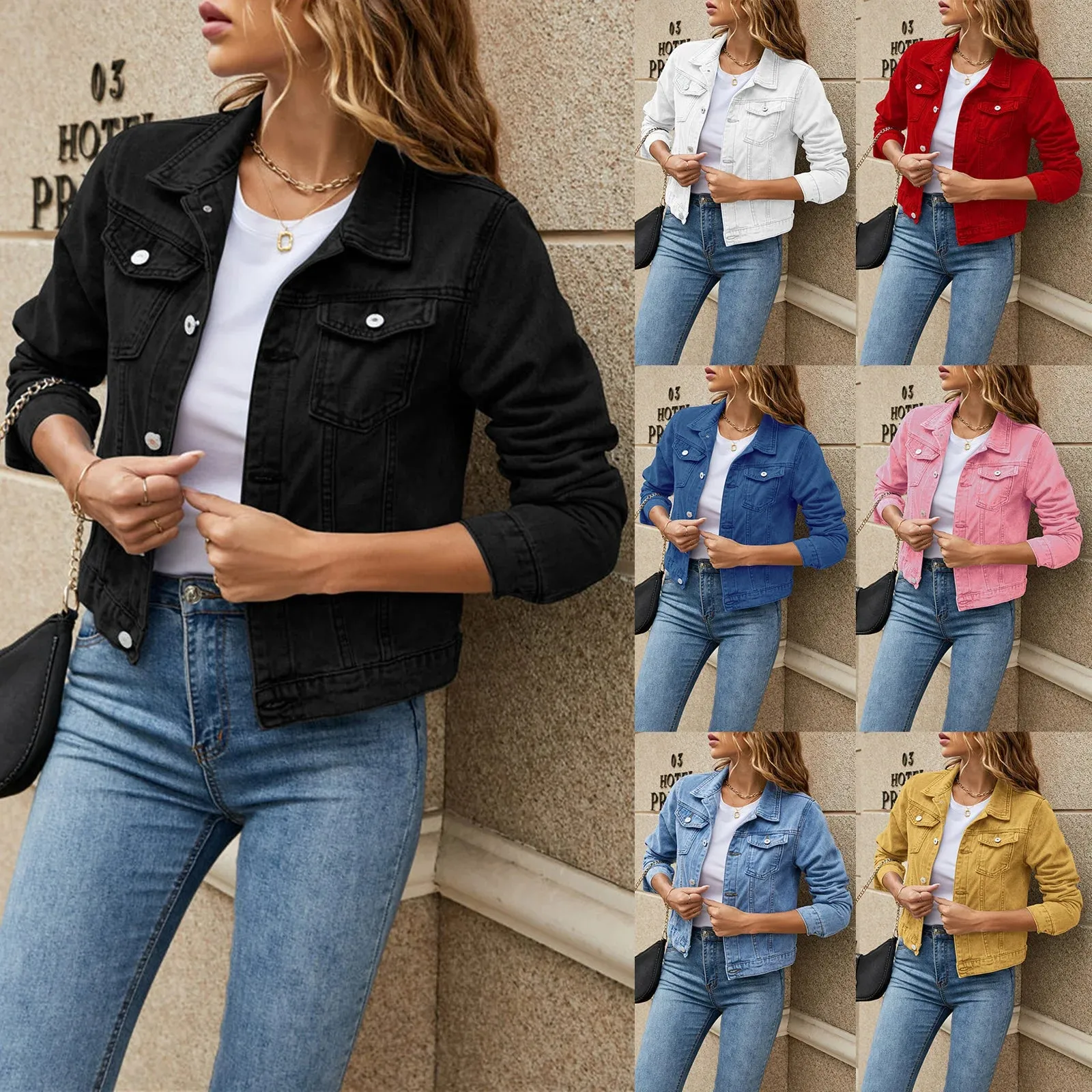 Chic Slim Fit Denim Jacket