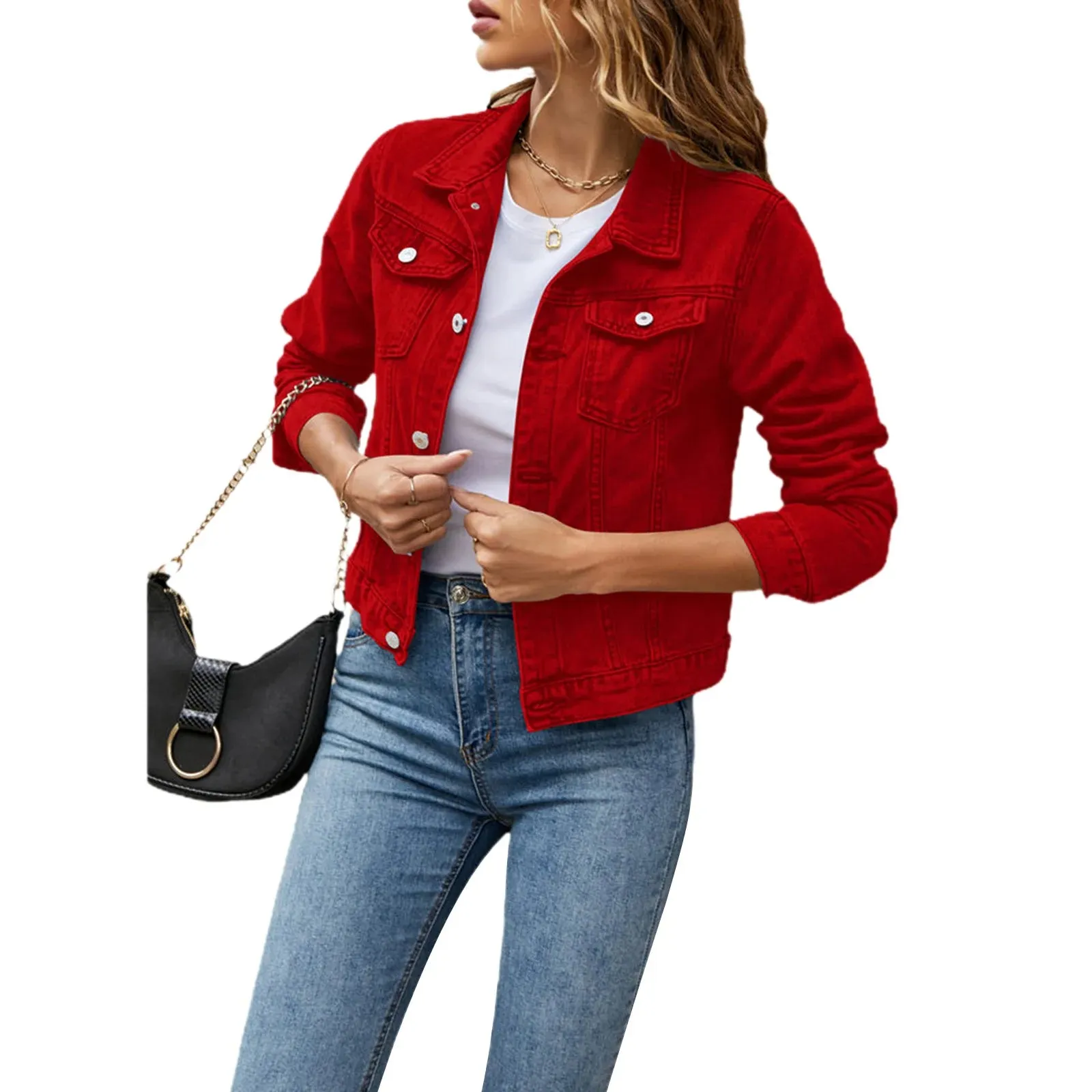 Chic Slim Fit Denim Jacket