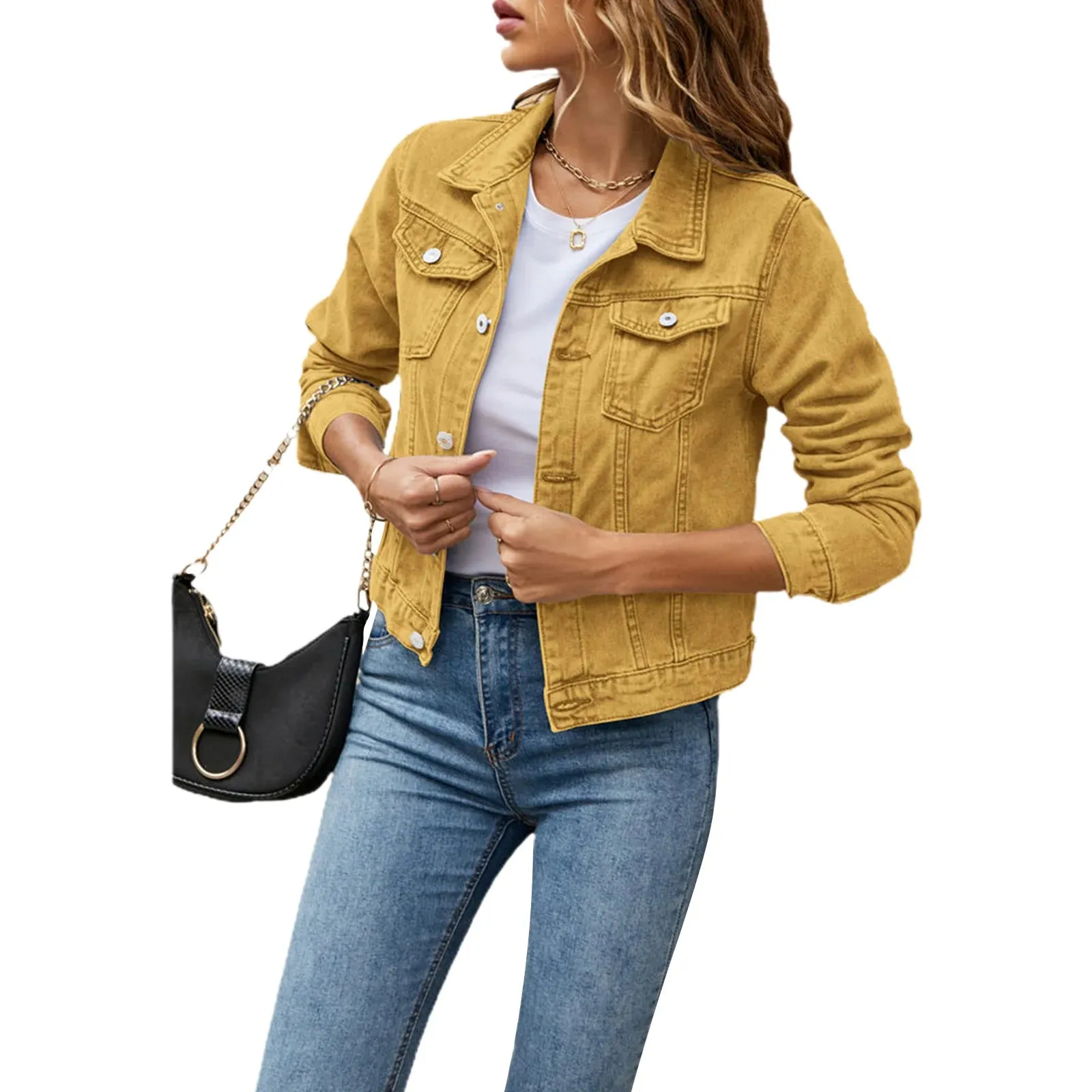 Chic Slim Fit Denim Jacket