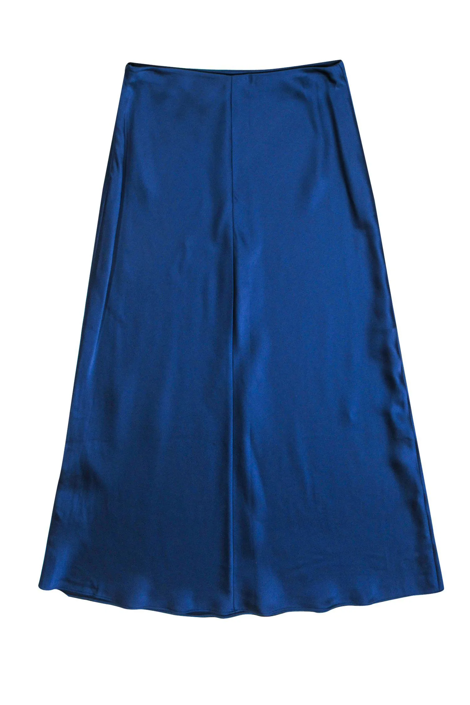Club Monaco - Midnight Blue Satin Maxi Slip Skirt Sz 8