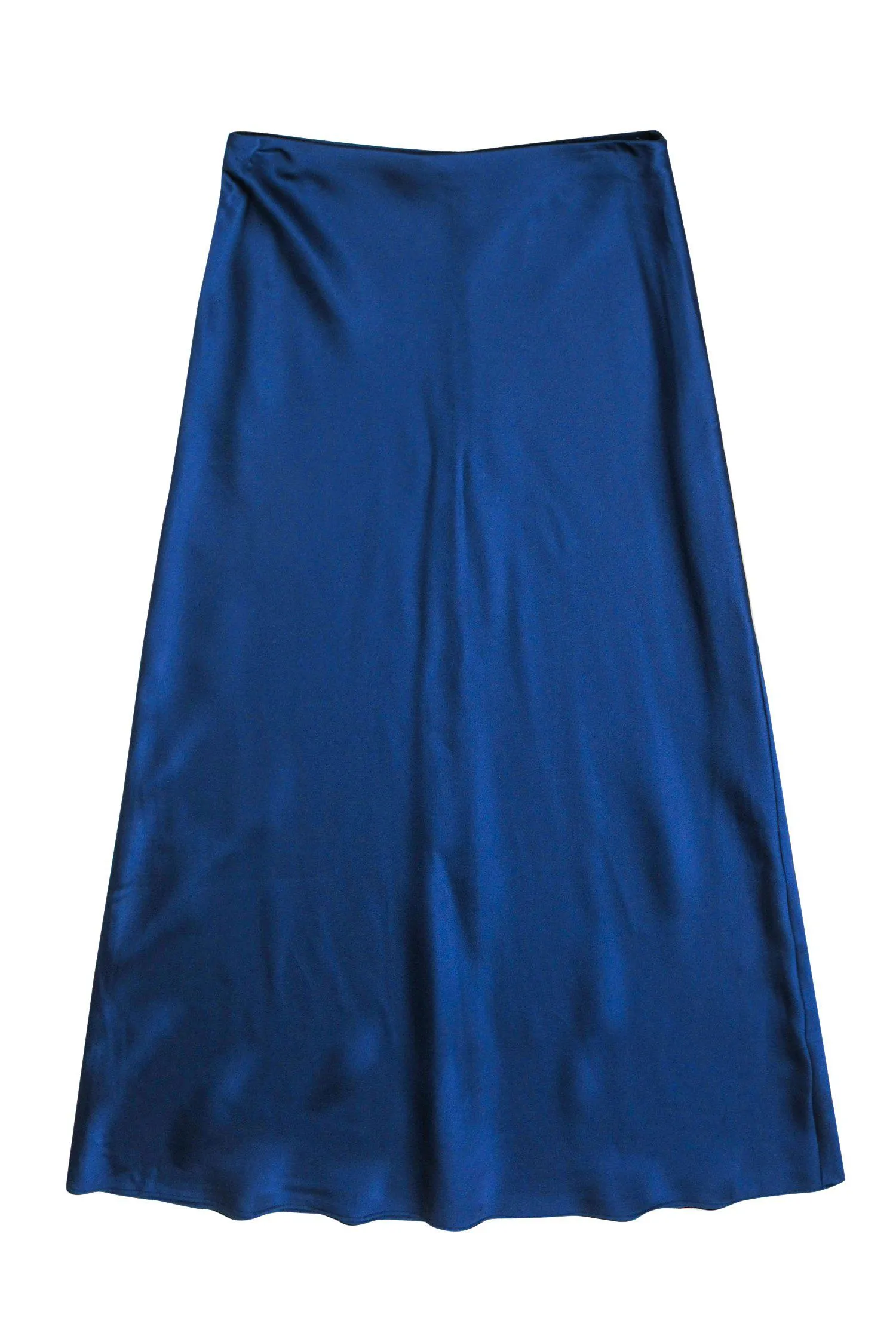 Club Monaco - Midnight Blue Satin Maxi Slip Skirt Sz 8