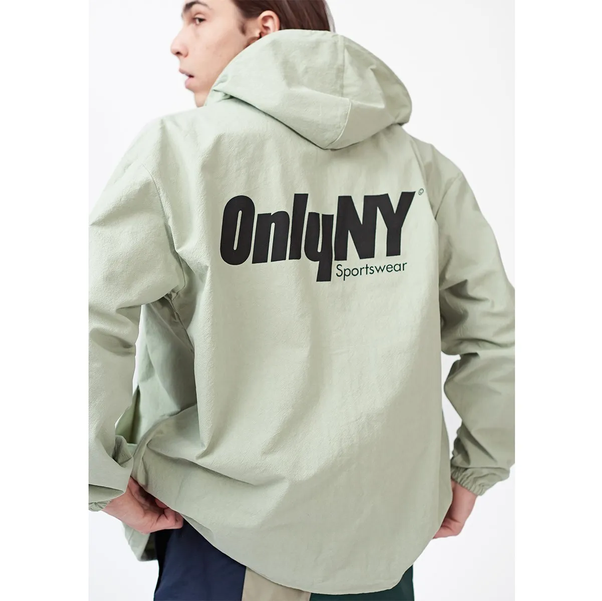 Court Logo Hooded Windbreaker