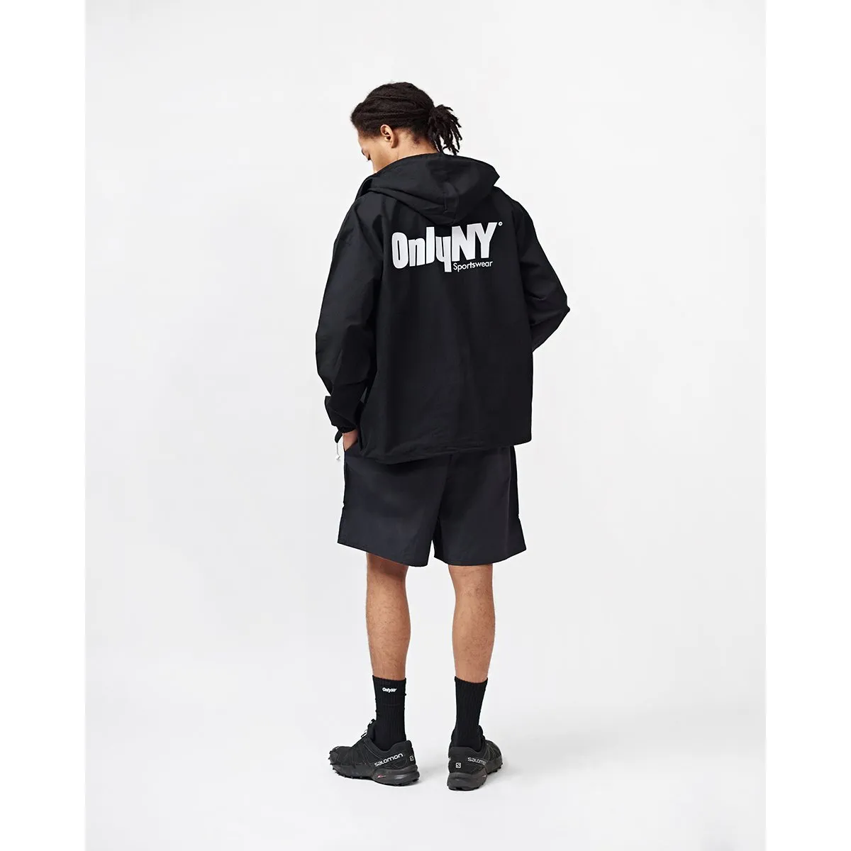 Court Logo Hooded Windbreaker