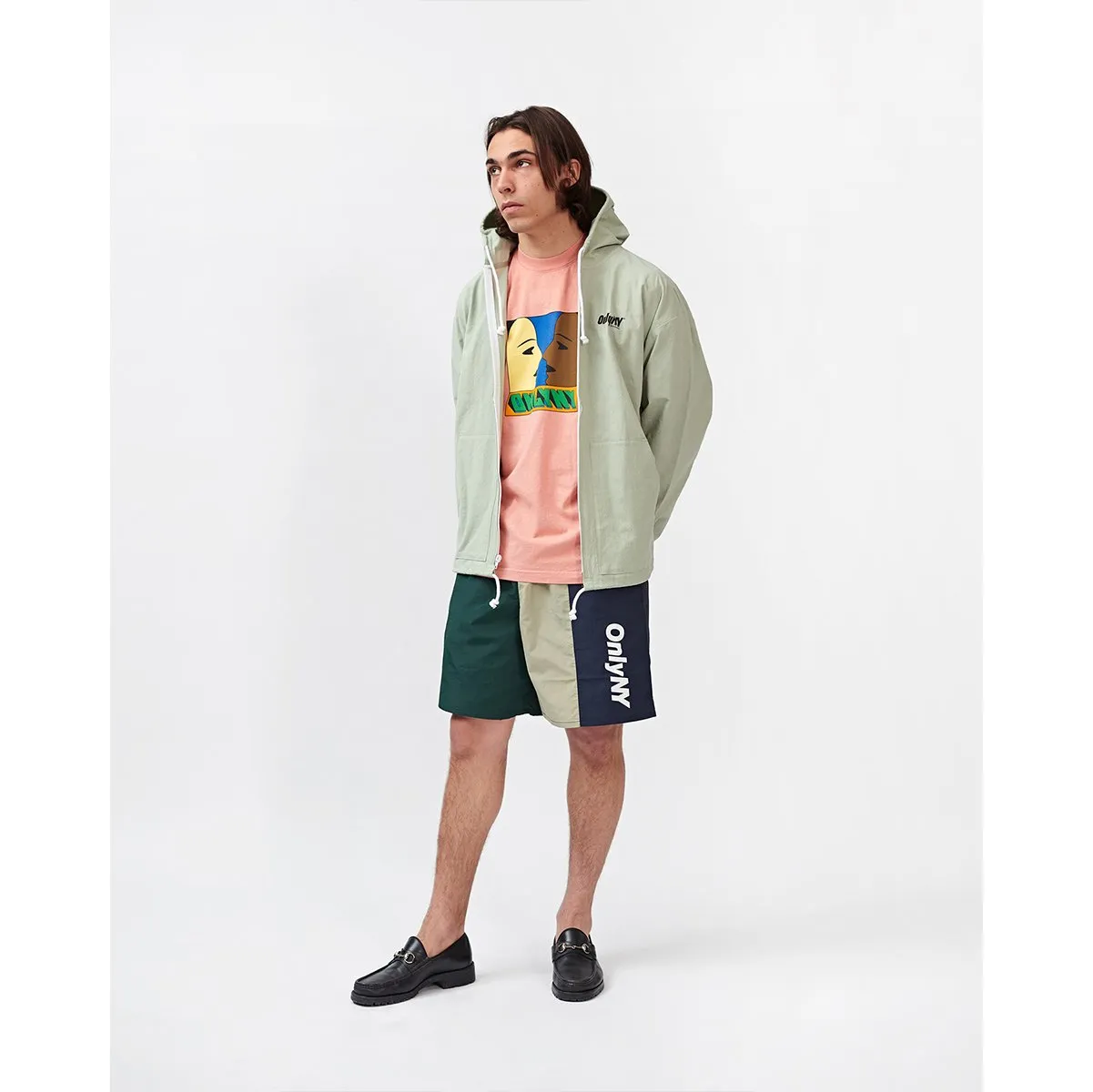 Court Logo Hooded Windbreaker