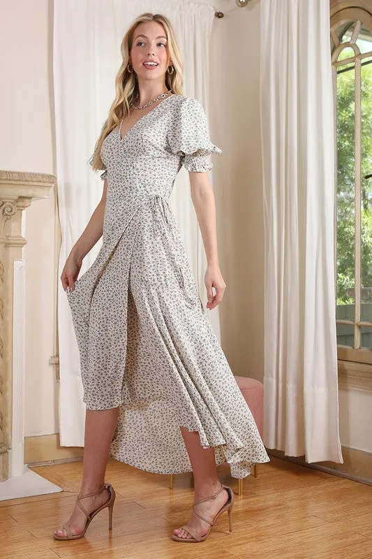 Ella Floral Wrap Maxi Dress