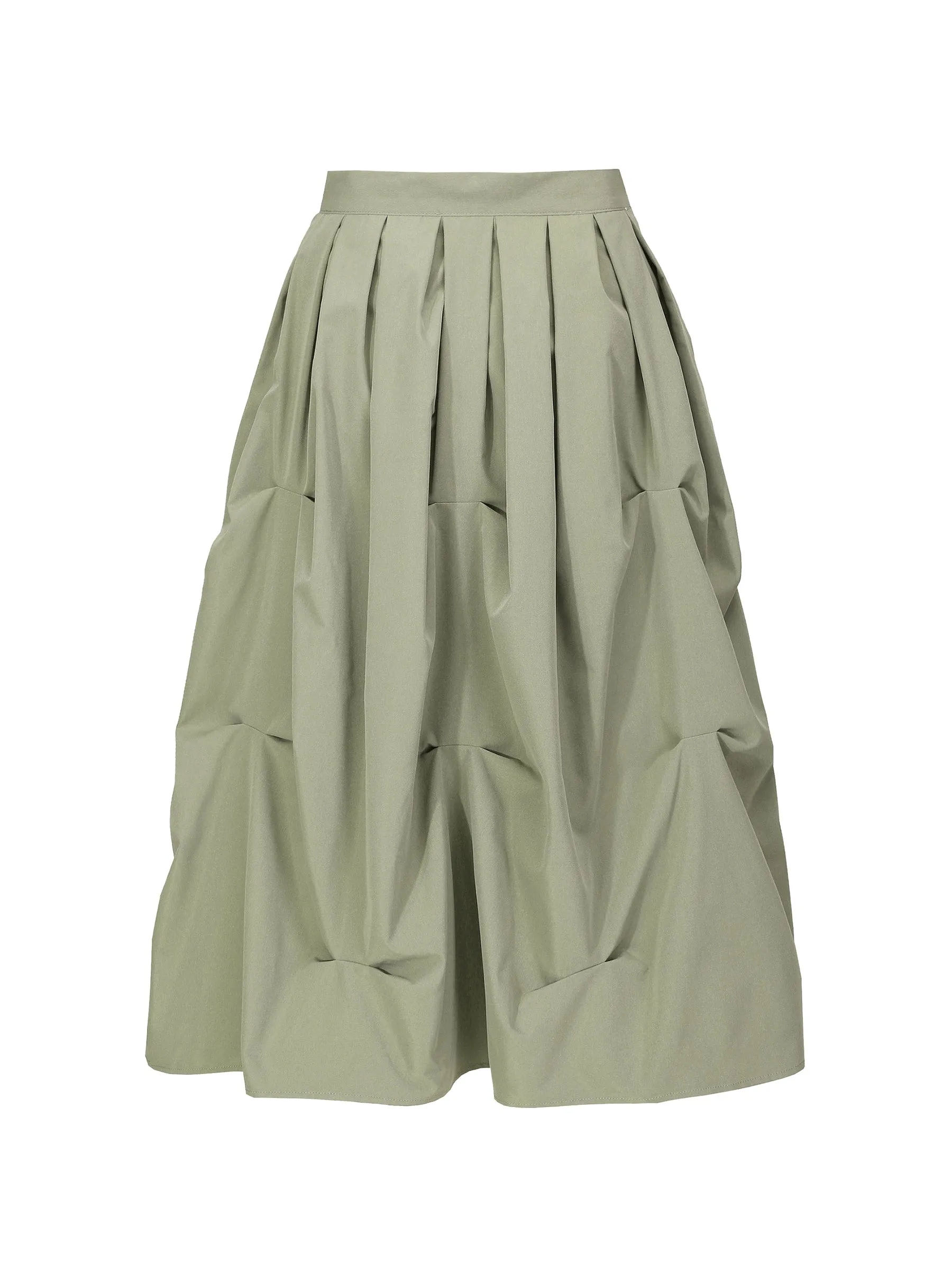 Gathered A-line Round Skirt