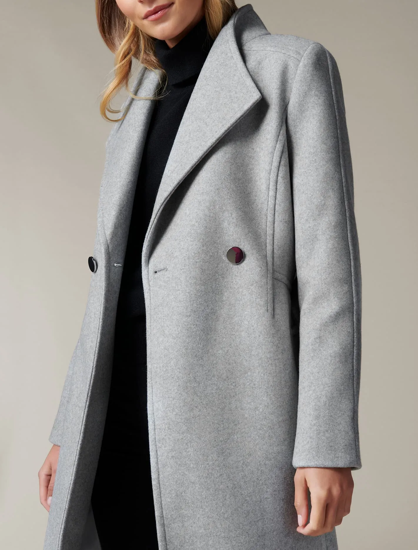Heather Wrap Coat